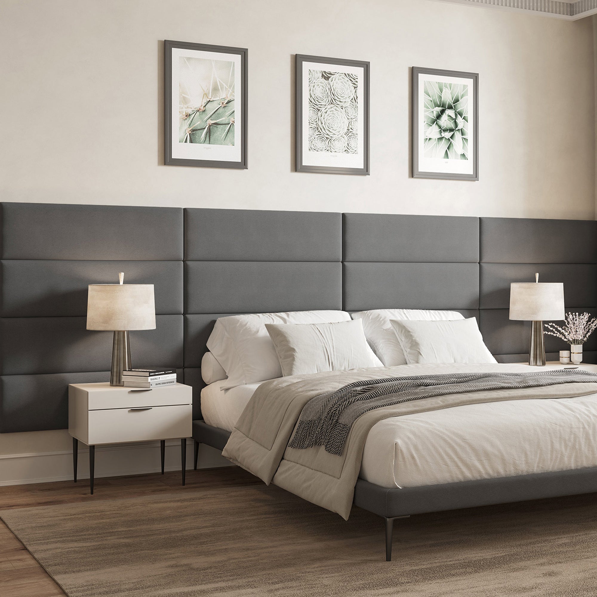 Upholstered Wall Mounted Headboard Panels