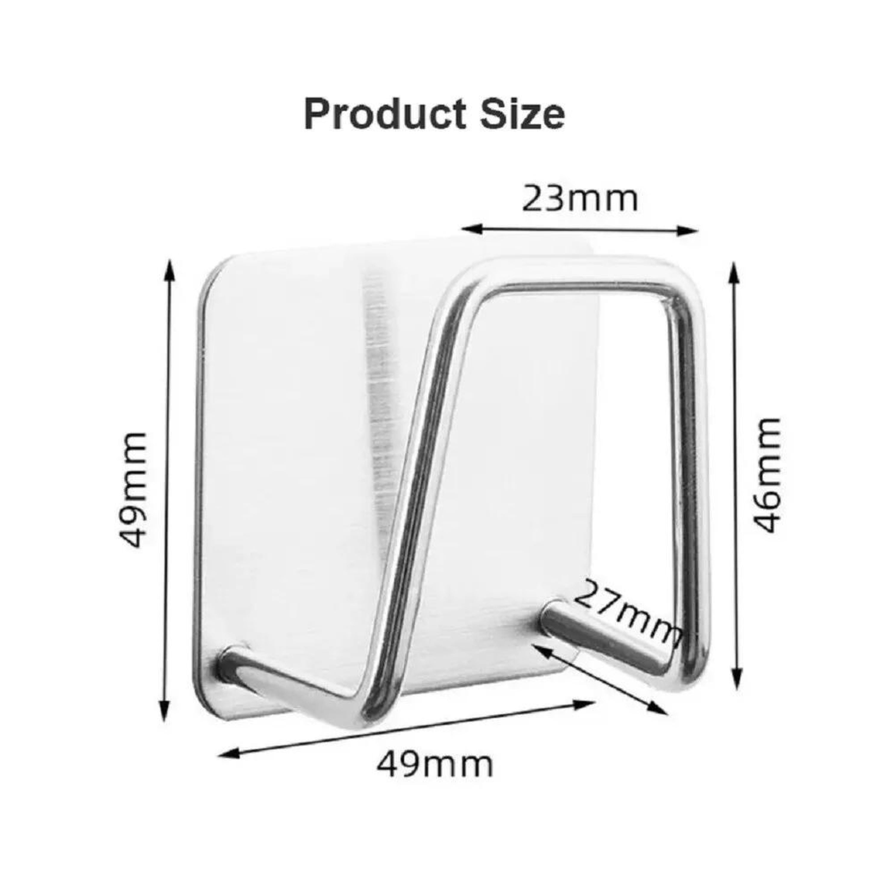 Kitcheniva Stainless Steel Adhesive Sponge Holder 4 Pcs