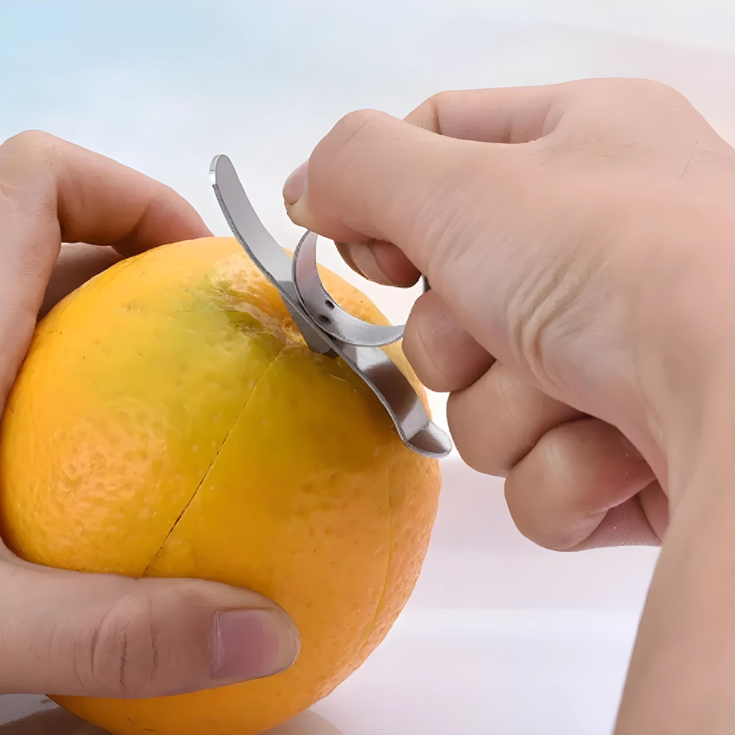 Kitcheniva Stainless Steel Orange Peeler 2 Pcs