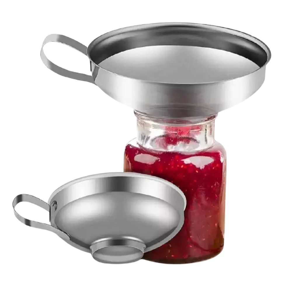 Kitcheniva Stainless Steel Canning Funnel Set 2 Pcs