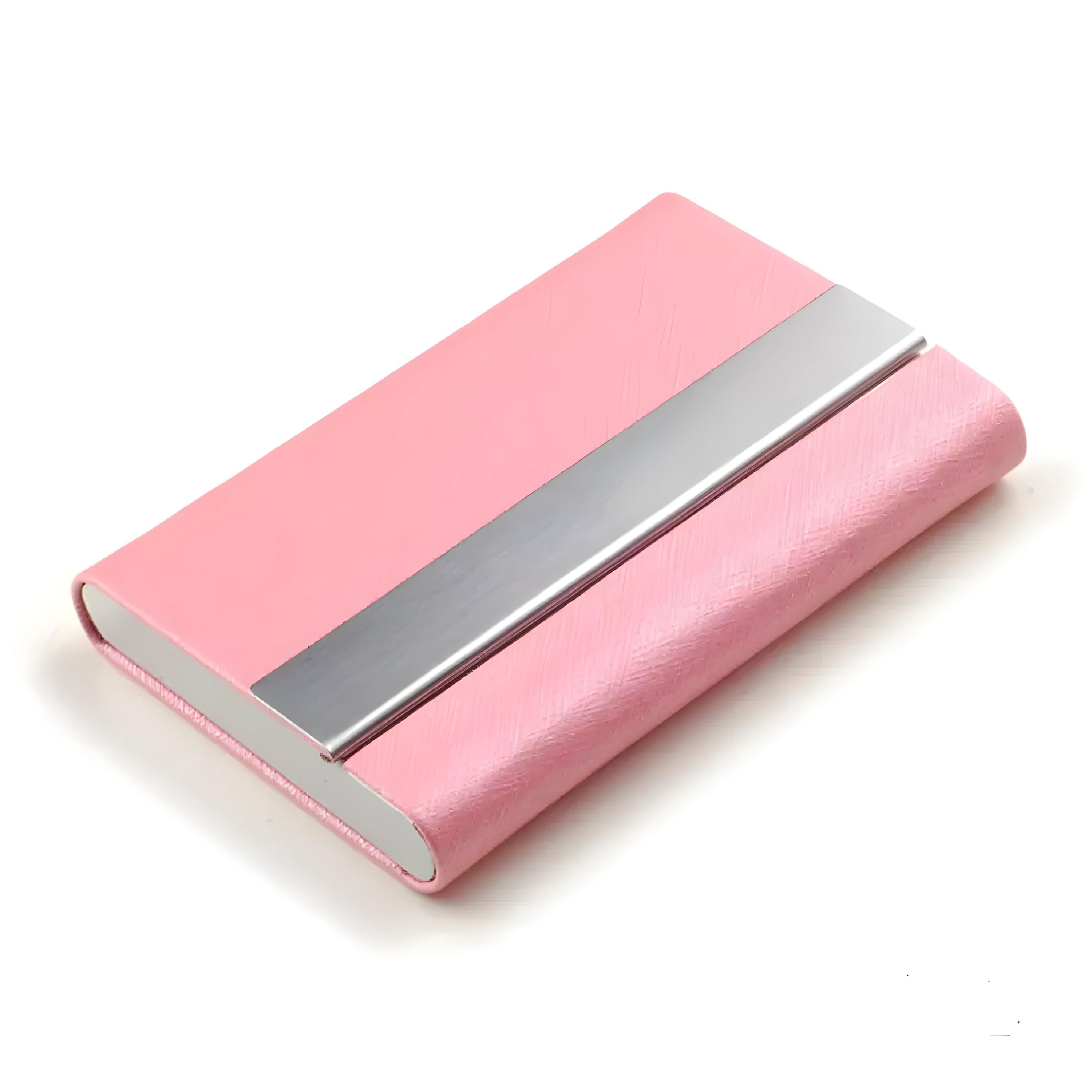 Kitcheniva Slim Metal PU Leather Pocket Card Holder