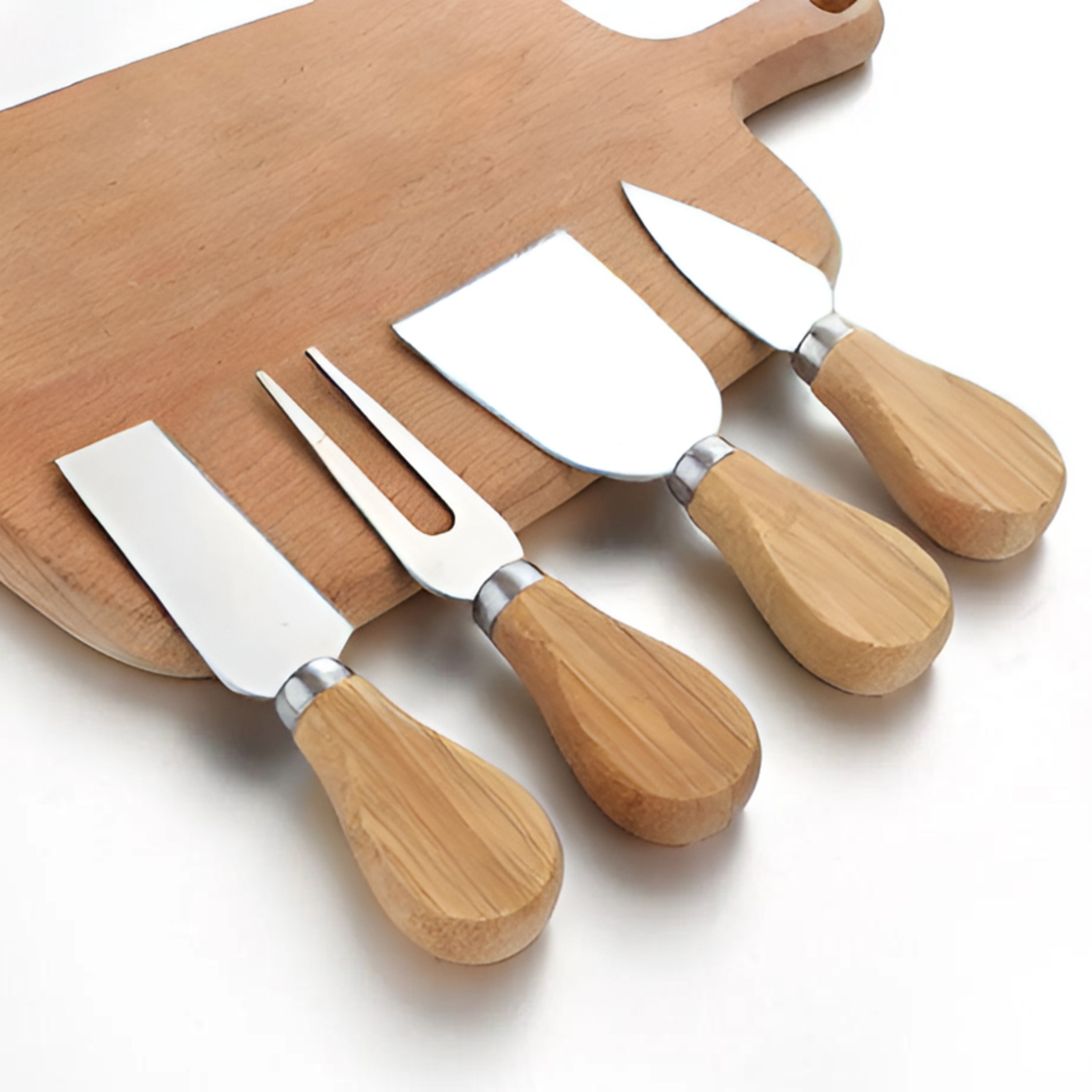 Kitcheniva Stainless Steel Cheese Knife Set 4 Pcs