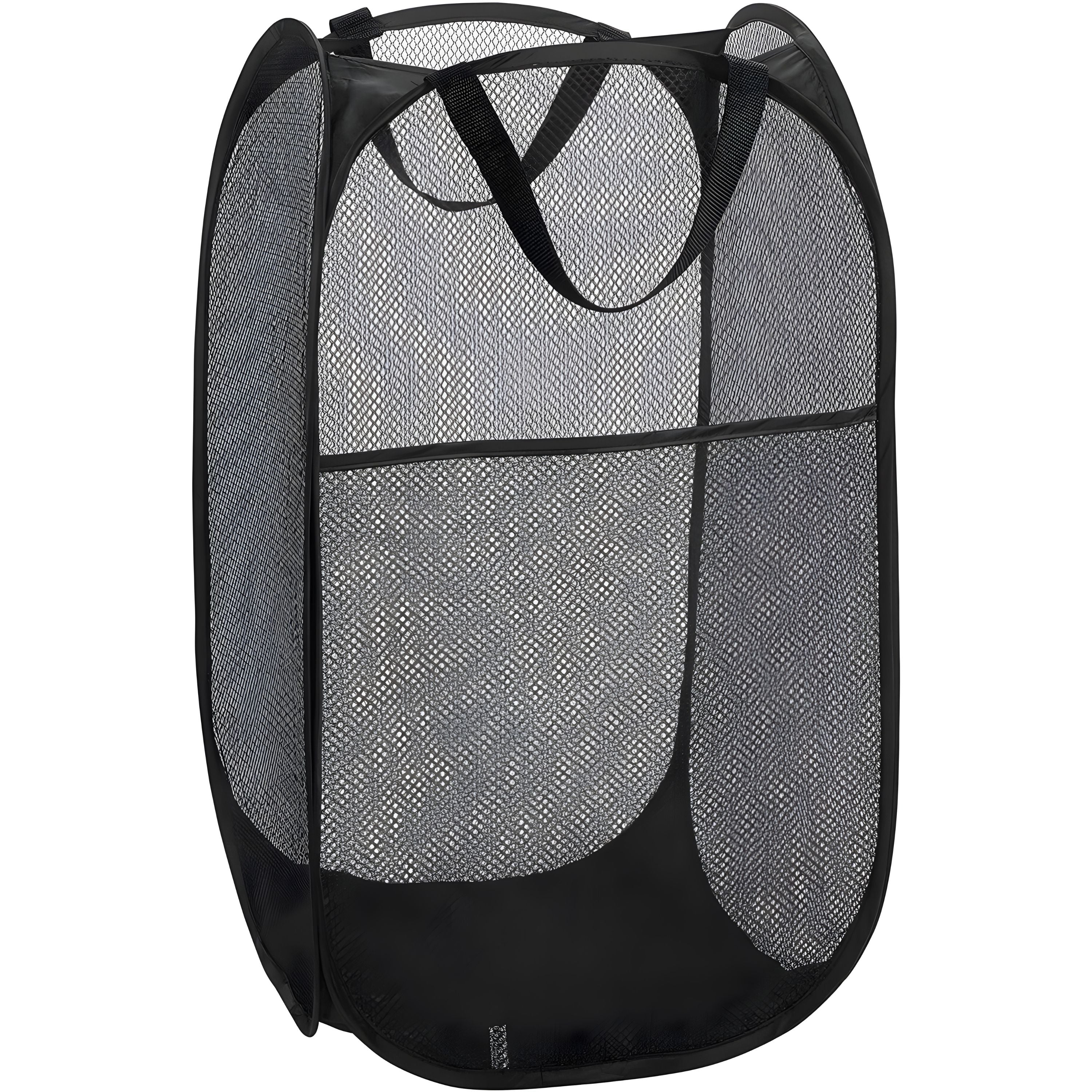 Kitcheniva Foldable Mesh Popup Laundry Hamper Black