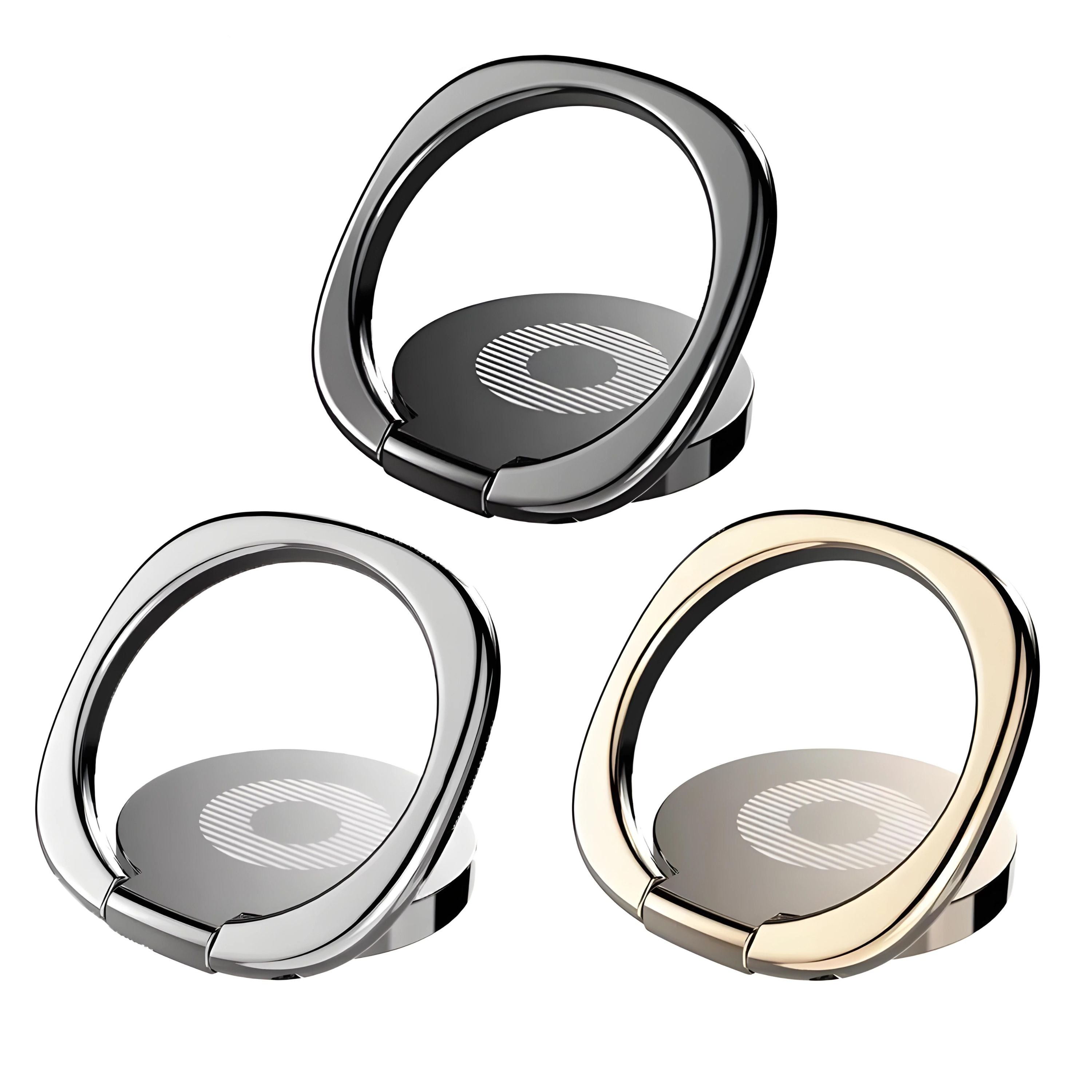 Kitcheniva 360° Finger Ring Stand & Car Magnetic Phone Holder 3 Pcs