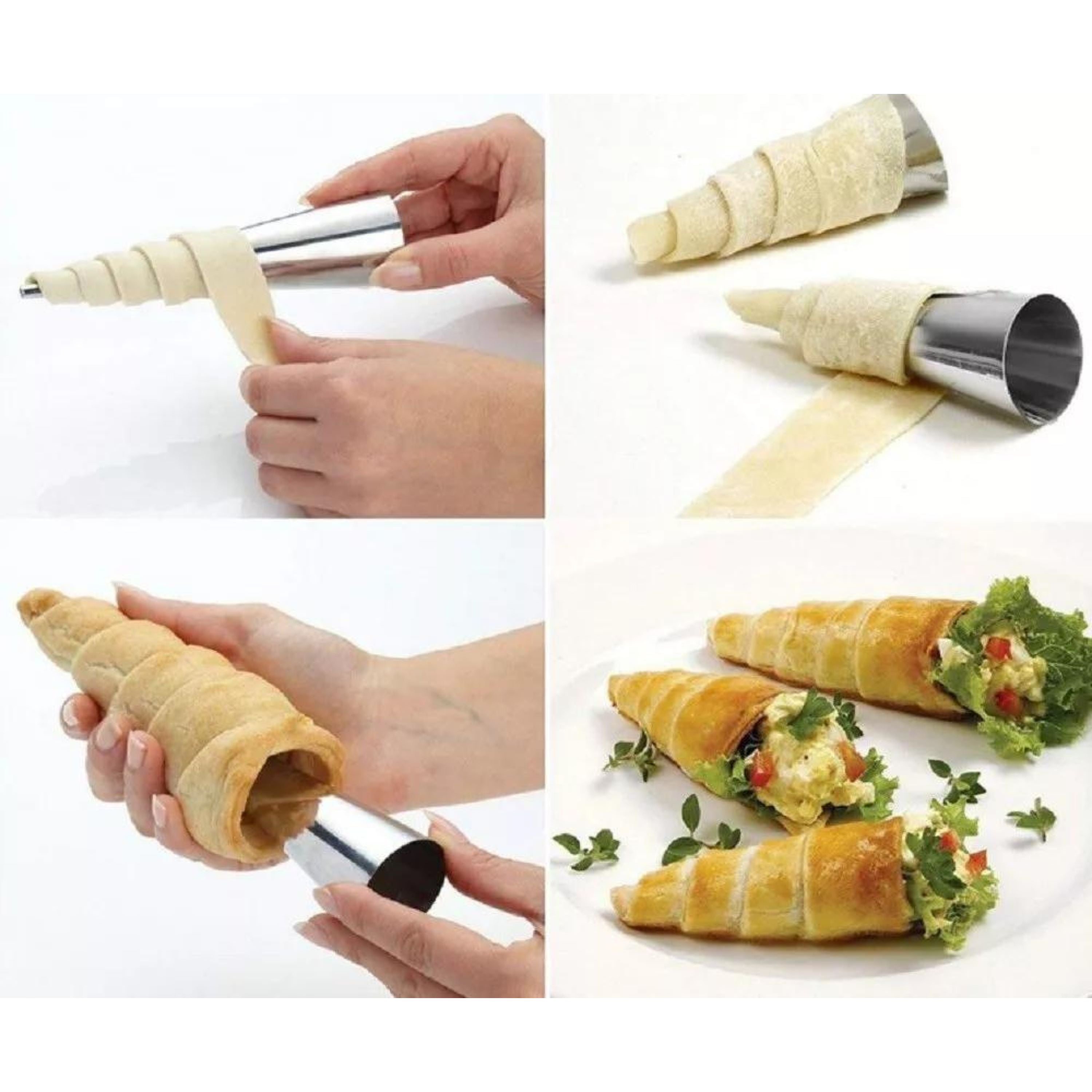 Kitcheniva Stainless Steel Pastry Molds Set 12 Pcs