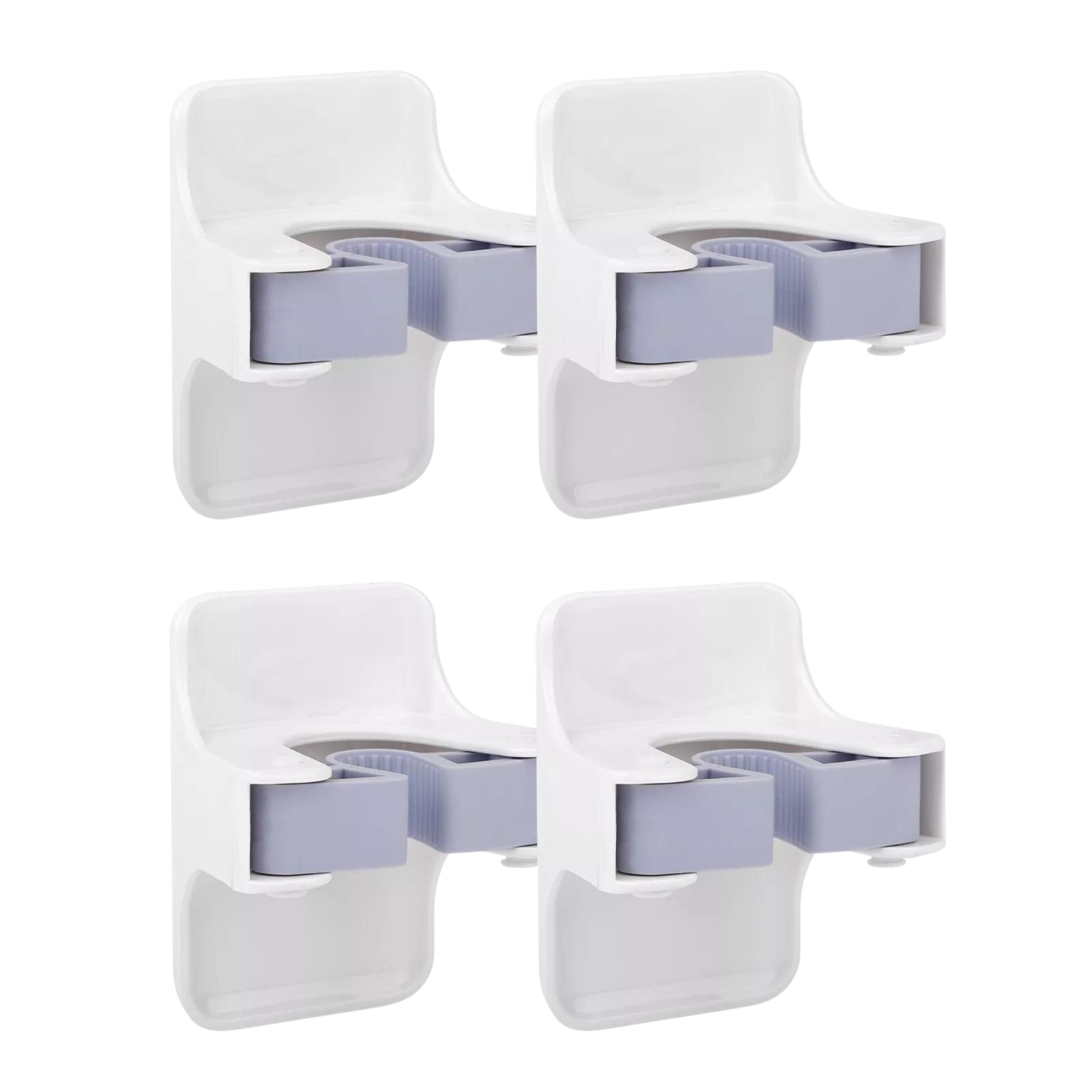 Kitcheniva Self-Adhesive Broom Holder Set 4 Pack