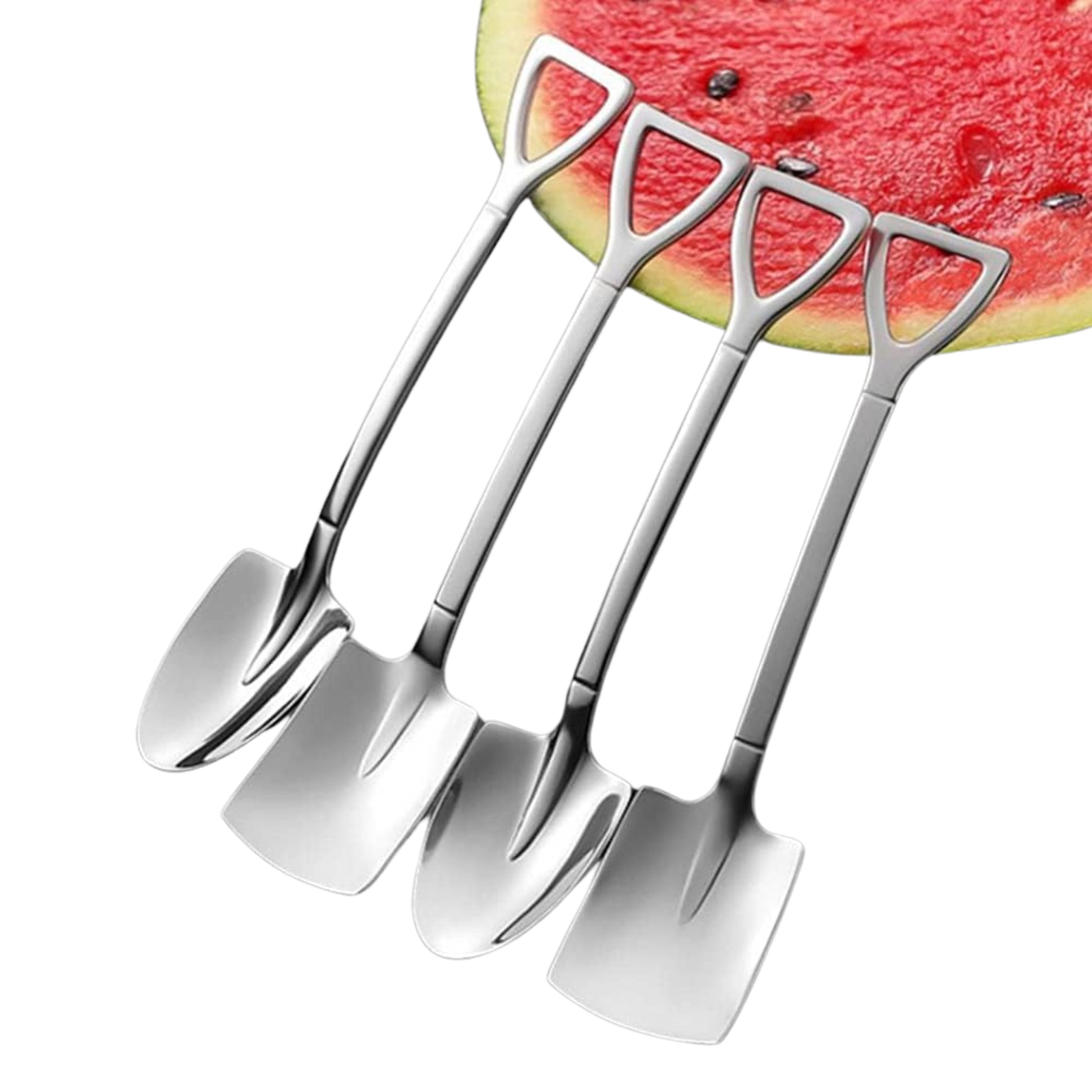 Kitcheniva Stainless Steel Dessert Shovel Teaspoons 6 Pcs
