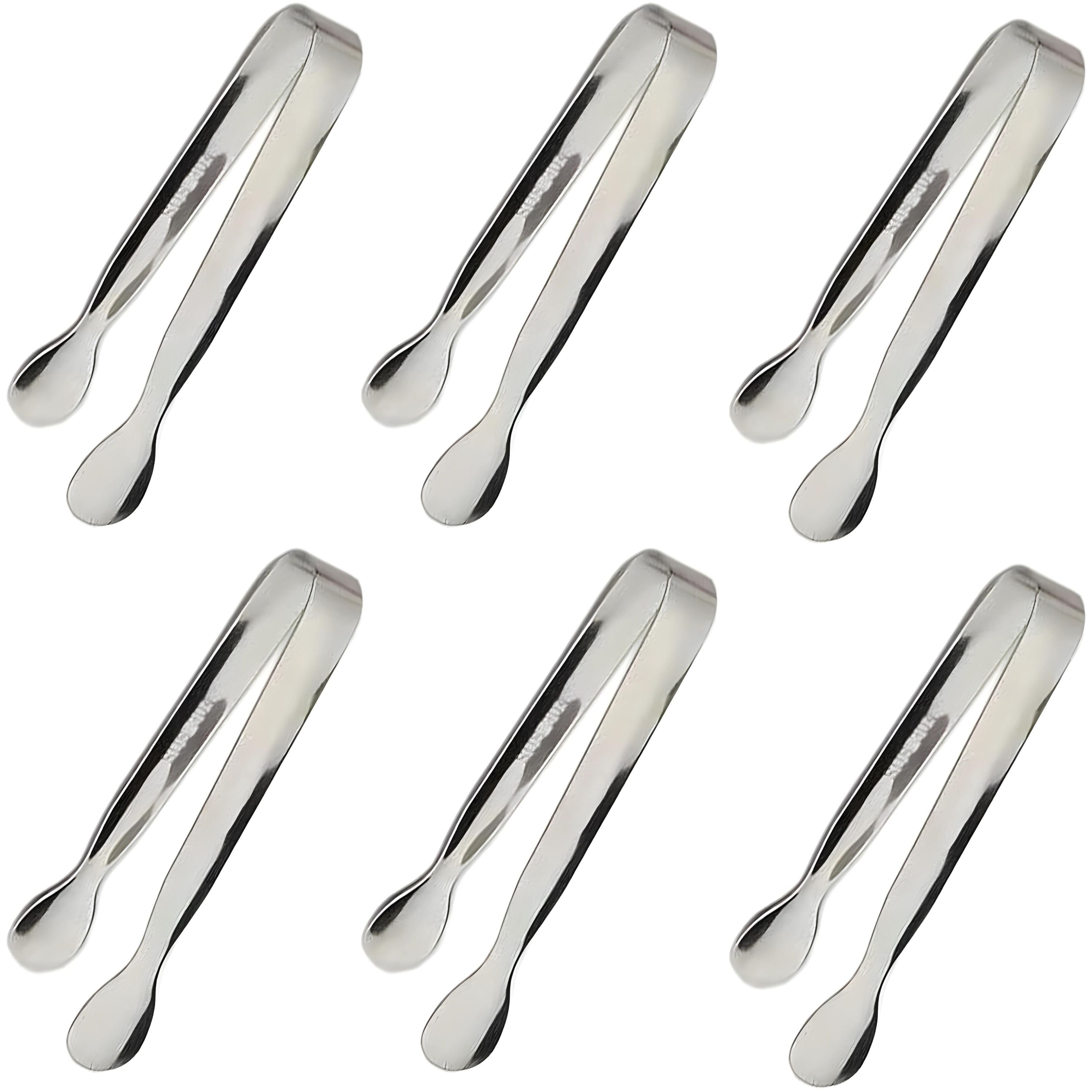 Kitcheniva Stainless Steel Mini Tongs 6 Pcs