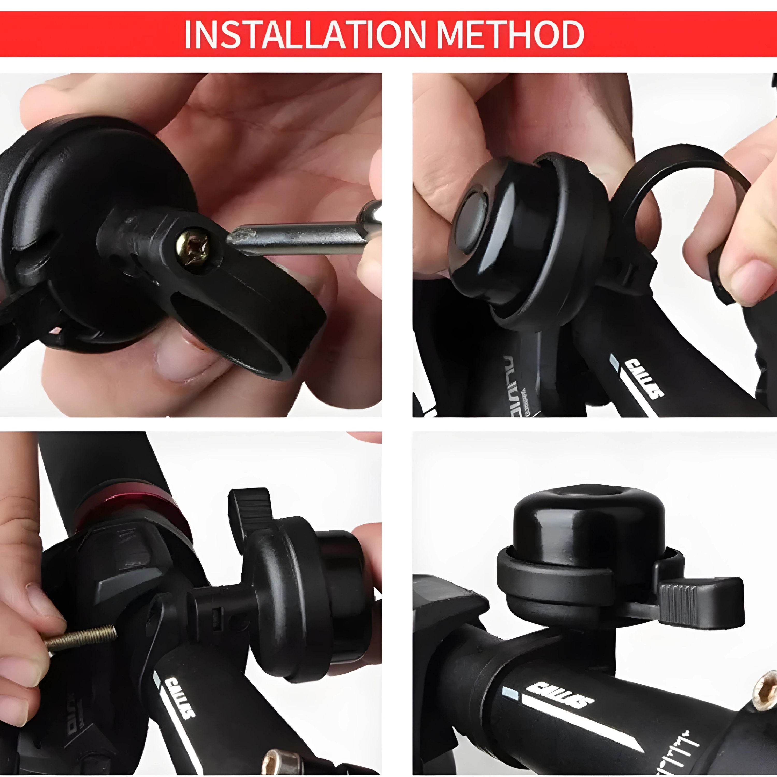 Kitcheniva Metal Bicycle Ring Horn Handlebar Bell Black