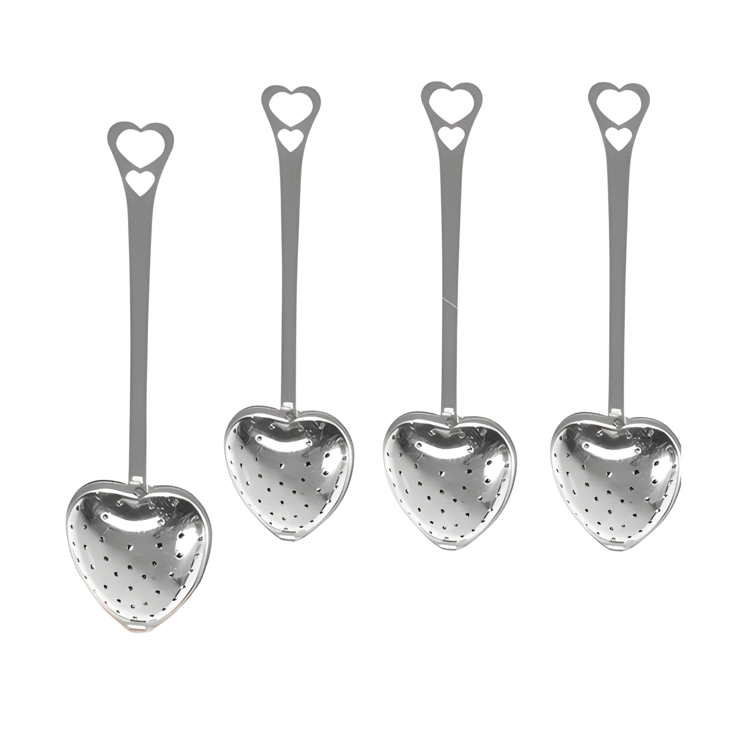 Kitcheniva Heart Shaped Tea Infuser Set 4 Pcs