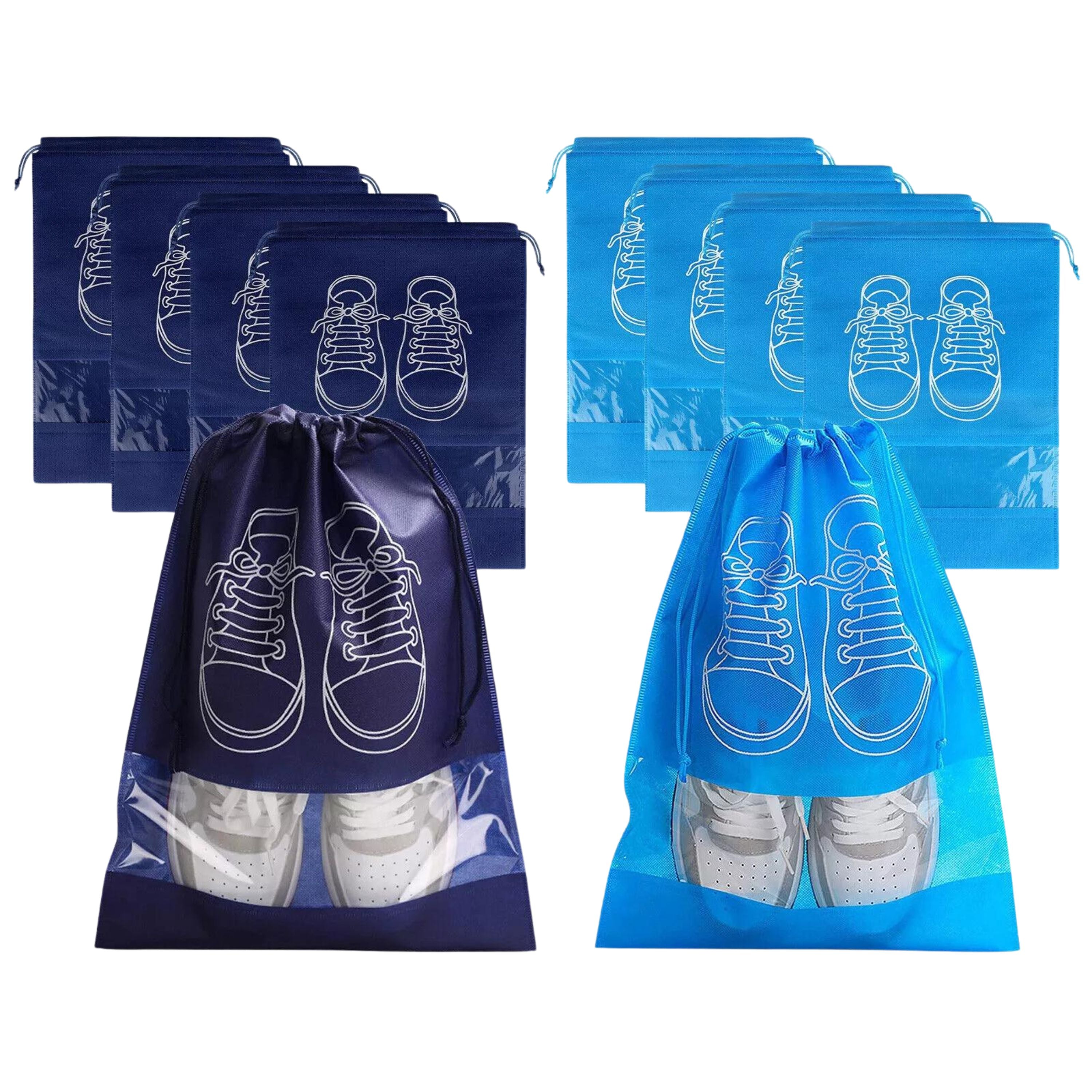 Kitcheniva Dustproof Drawstring Travel Shoe Bags Set 8 Pcs