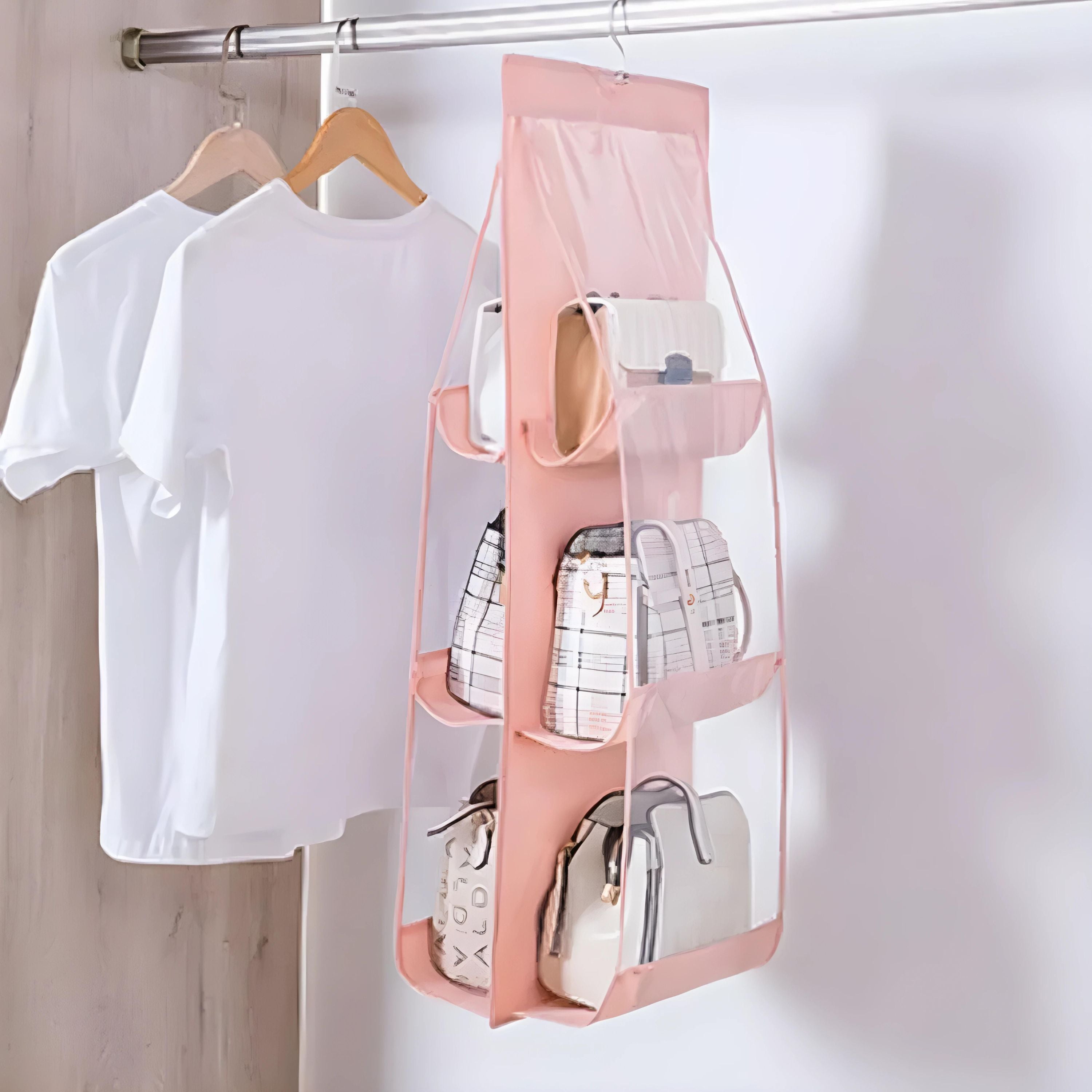 Kitcheniva Hanging Handbag Organizer 6 Pockets
