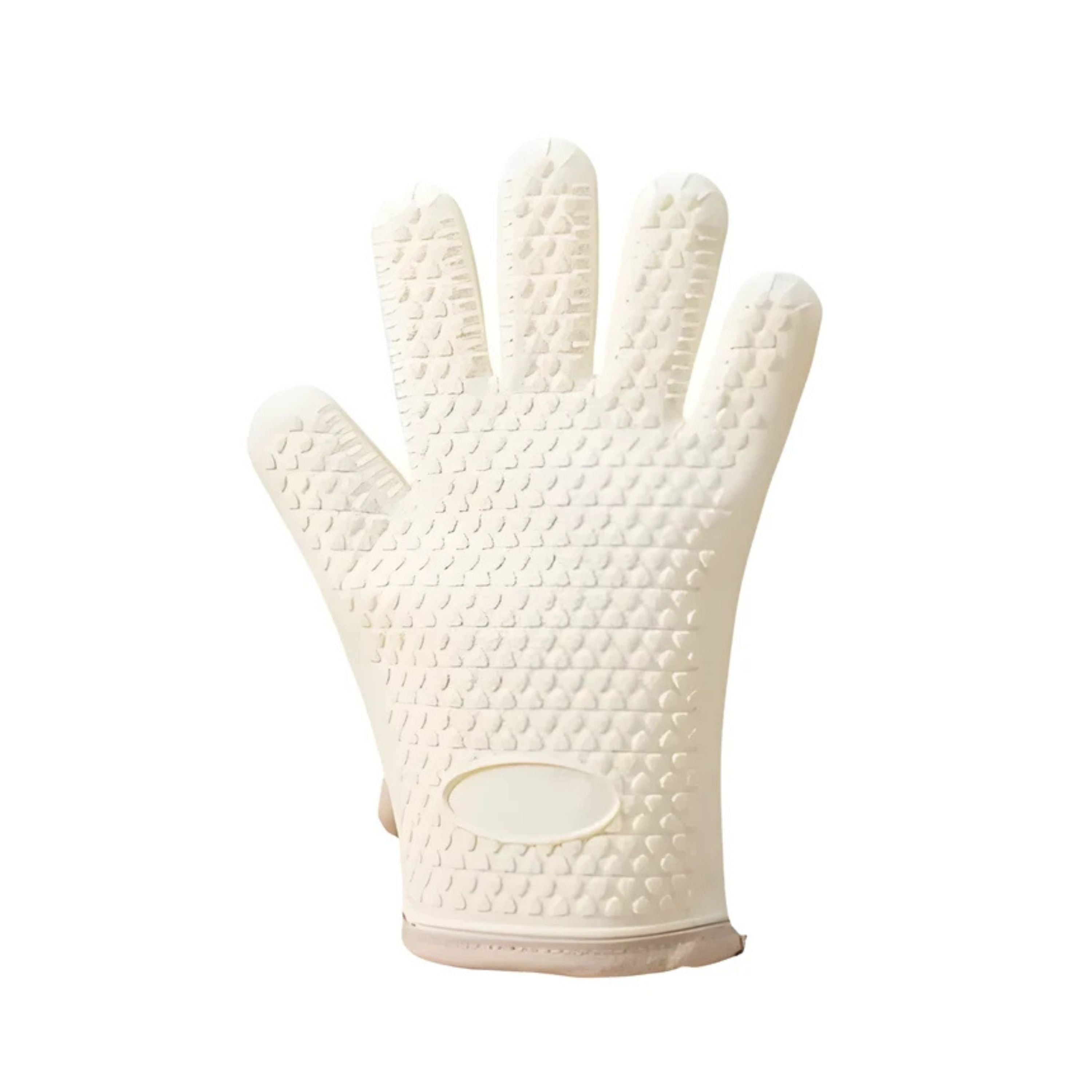 Kitcheniva Silicon Oven Mitts Set Heat Resistant, Beige