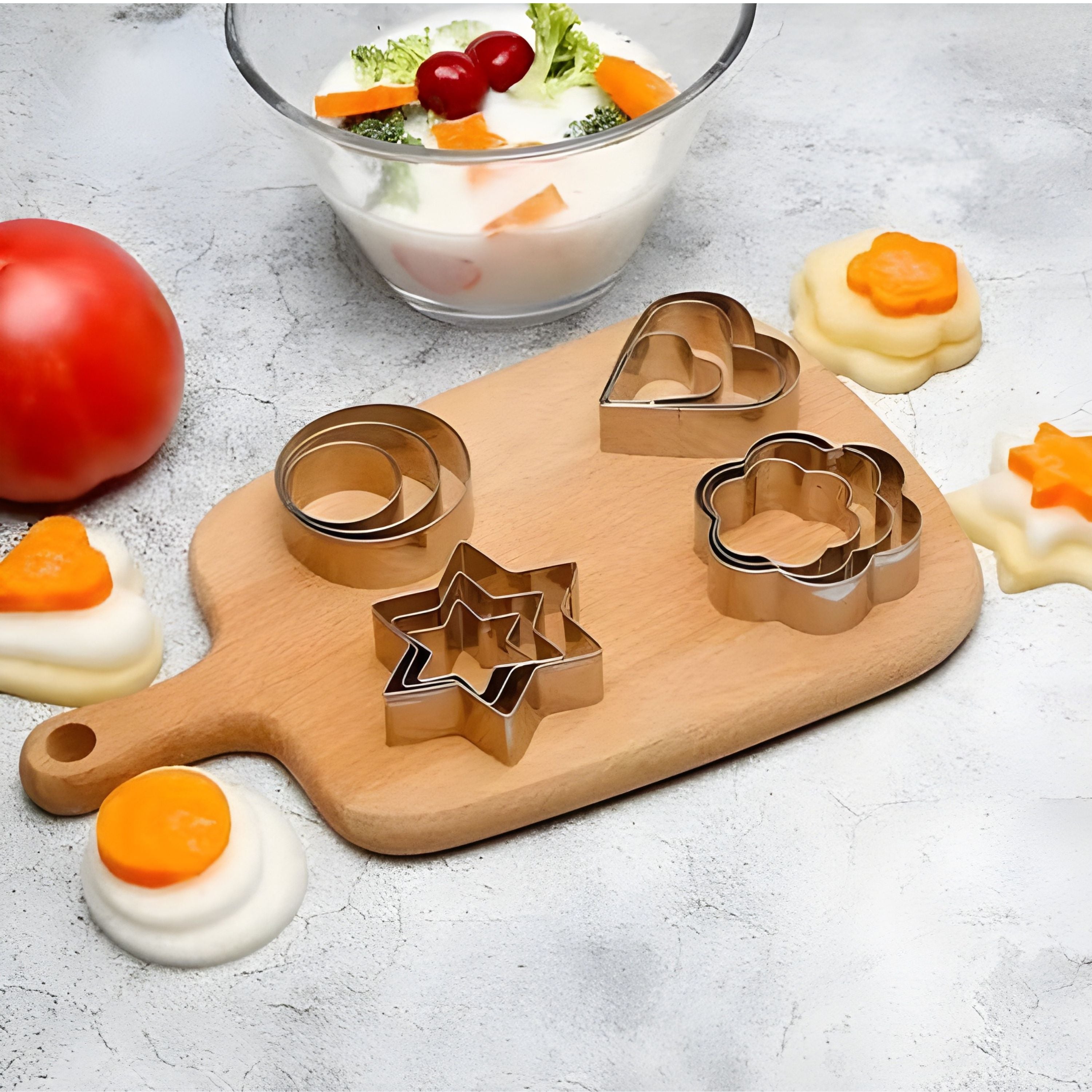 Kitcheniva Stainless Steel Cookie Cutter 12 Pcs Set