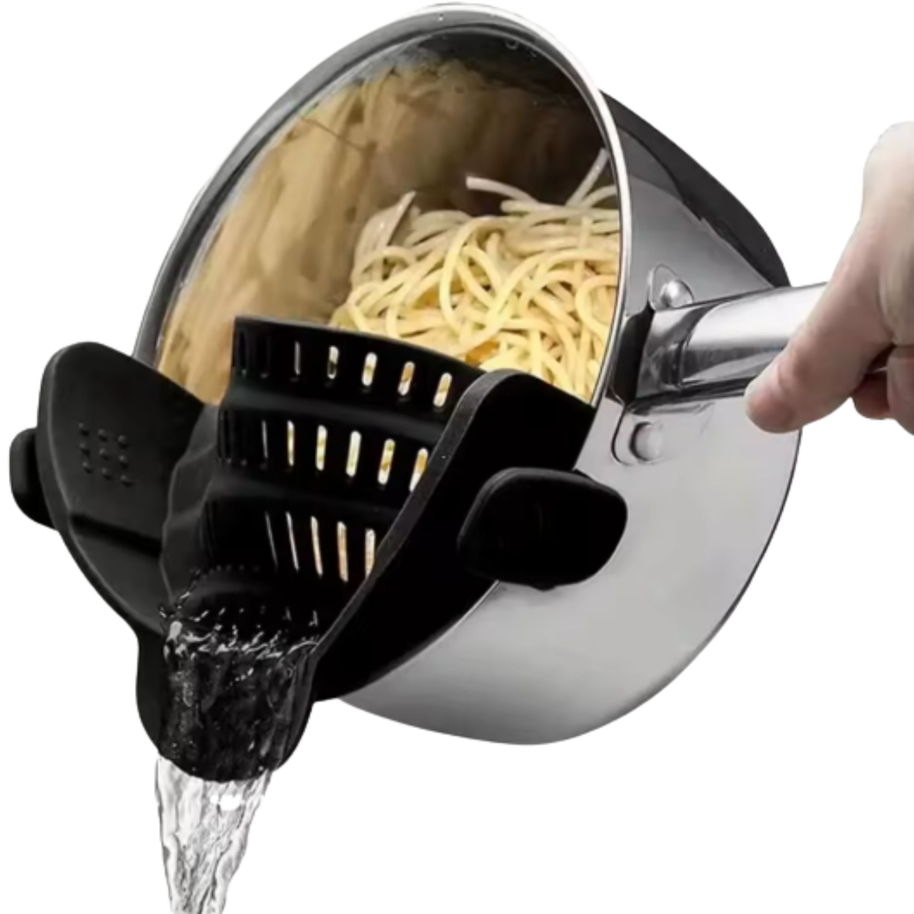 1 Pc Silicone Clip-On Strainer for Pots