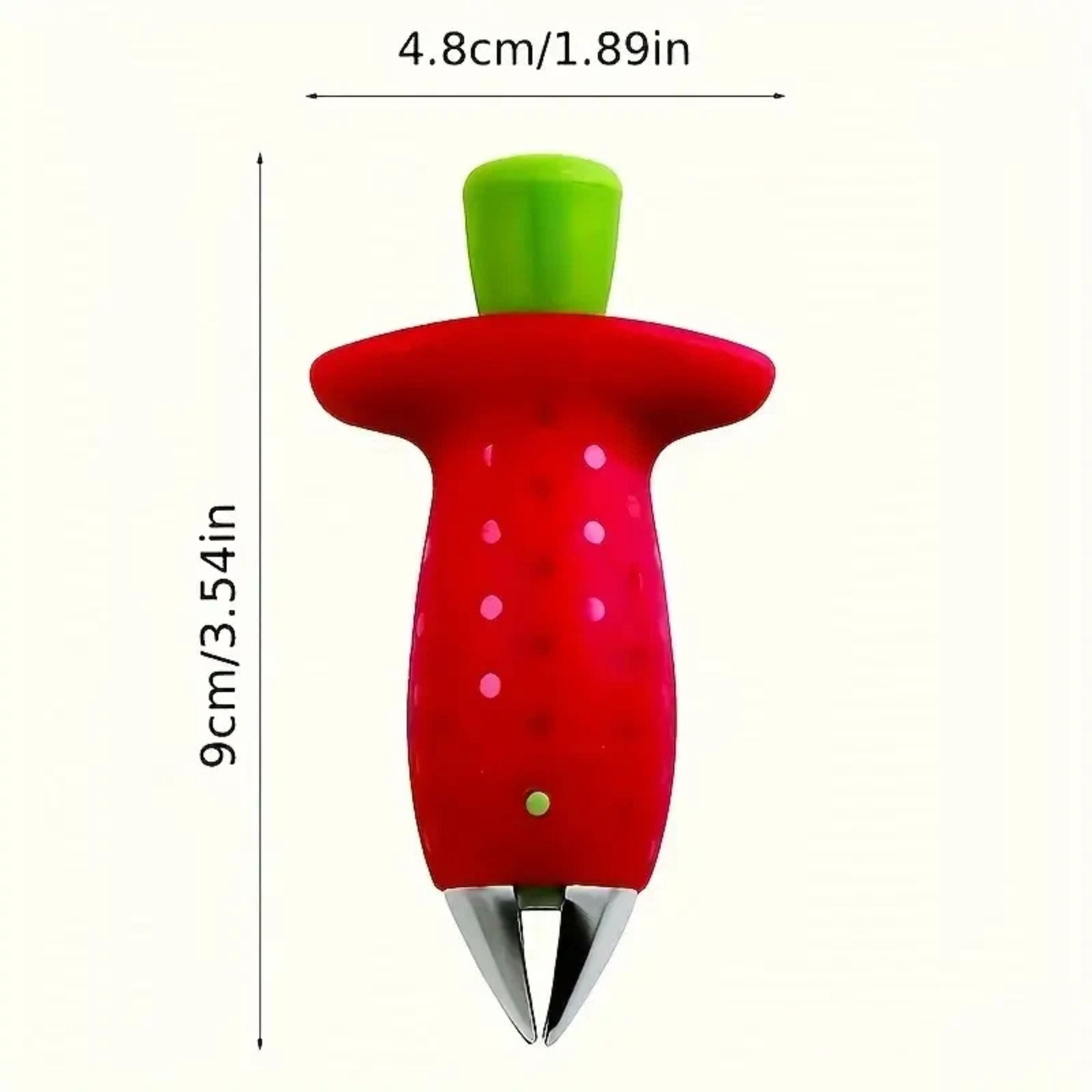 Small Fruit Stem Remover & Corer - For Strawberries, Tomatoes, Pineapple Eyes