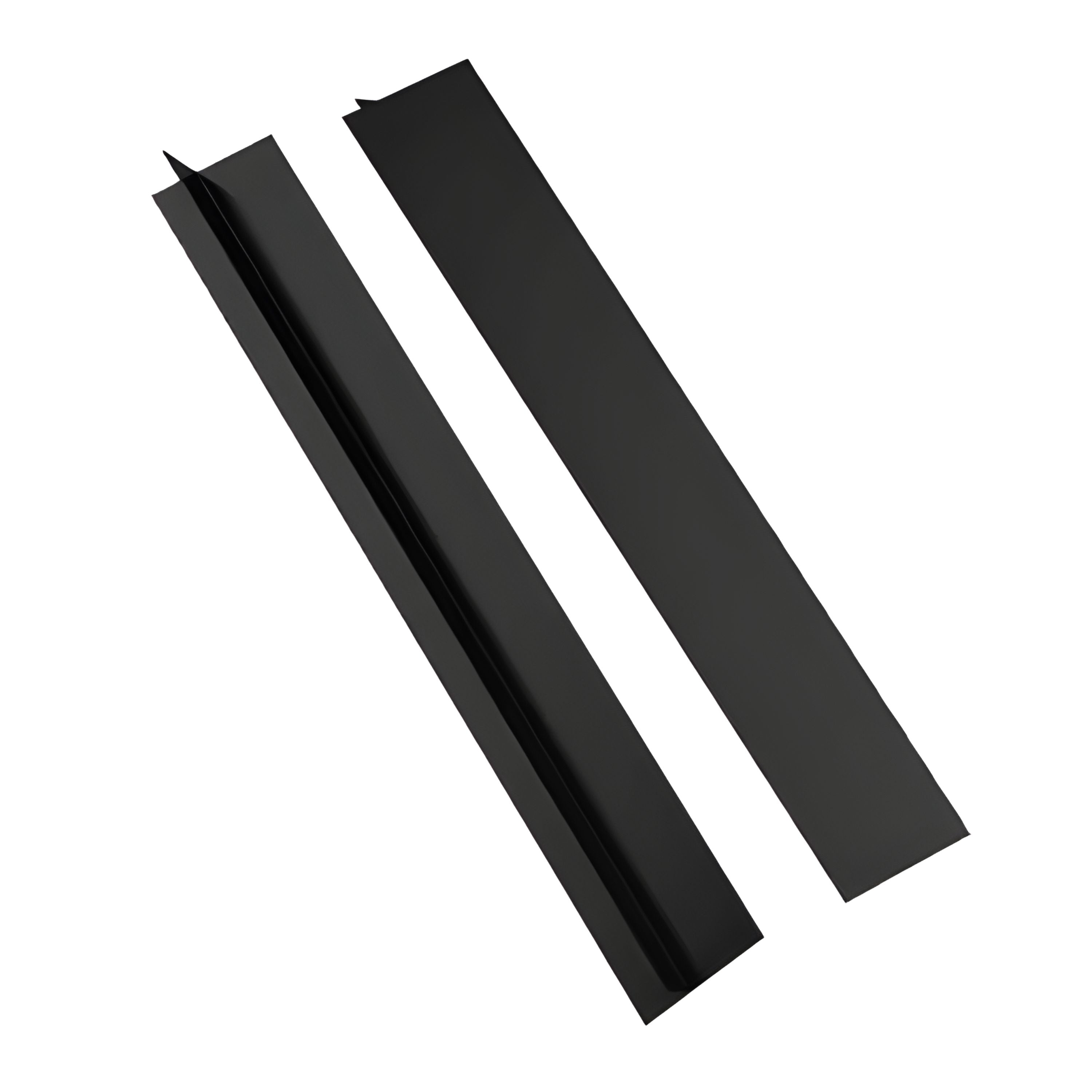 Silicon Gap Sealing Strip for Kitchen Stove 2 Pcs Black
