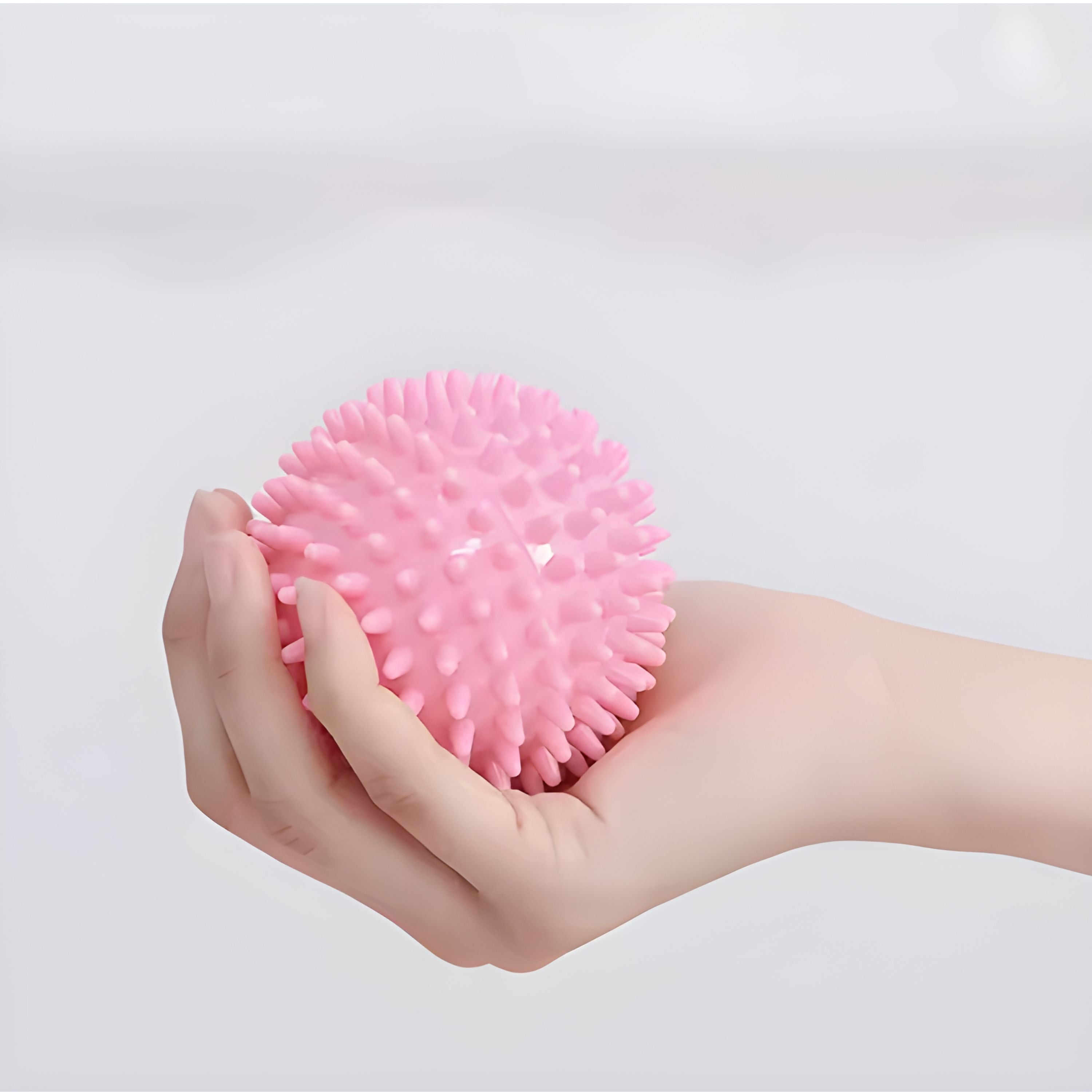 Round Massage Fascia Ball for Sore Muscles, Back Pain, Foot Pain, and Shoulder Relief, Pink, 2 Pcs