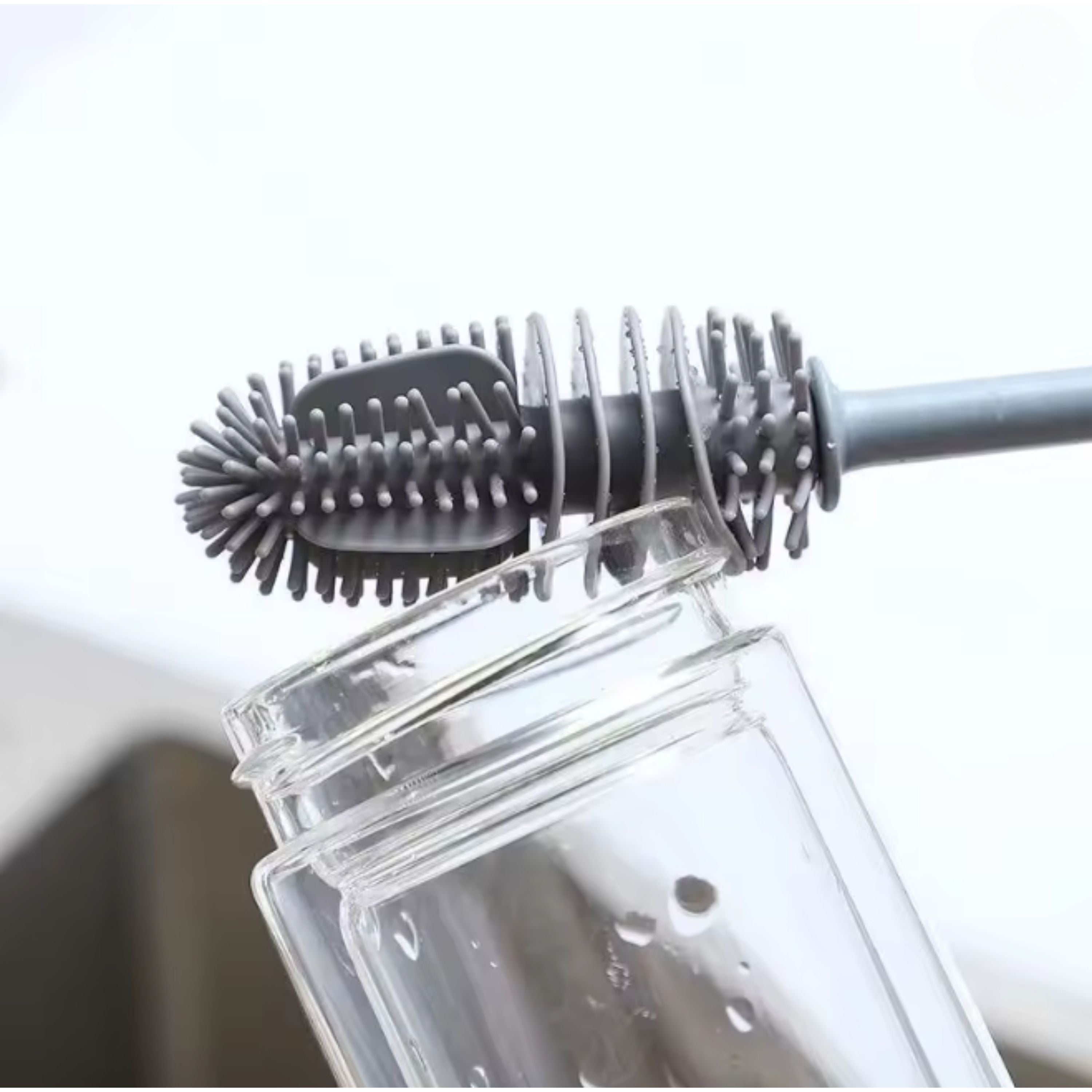 Silicon Bottle Brush - Multi-Purpose Cleaning for Baby Bottles, Flasks, and Water Bottles