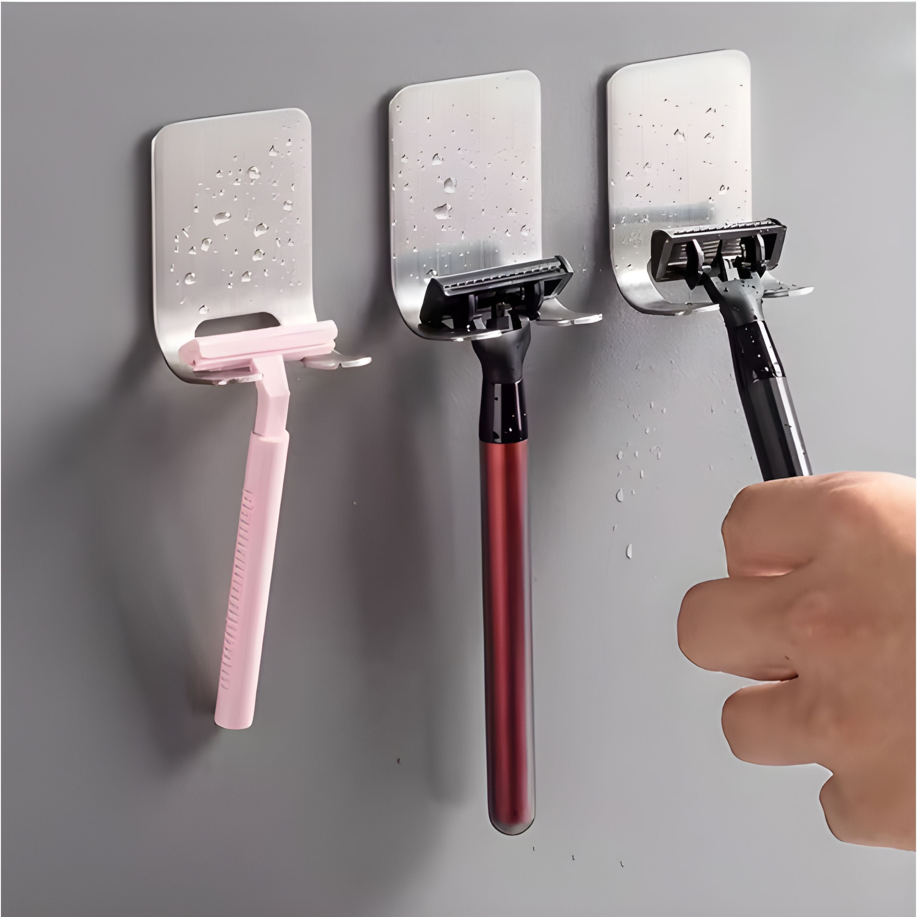 Stainless Steel Razor Holder 2 Pcs