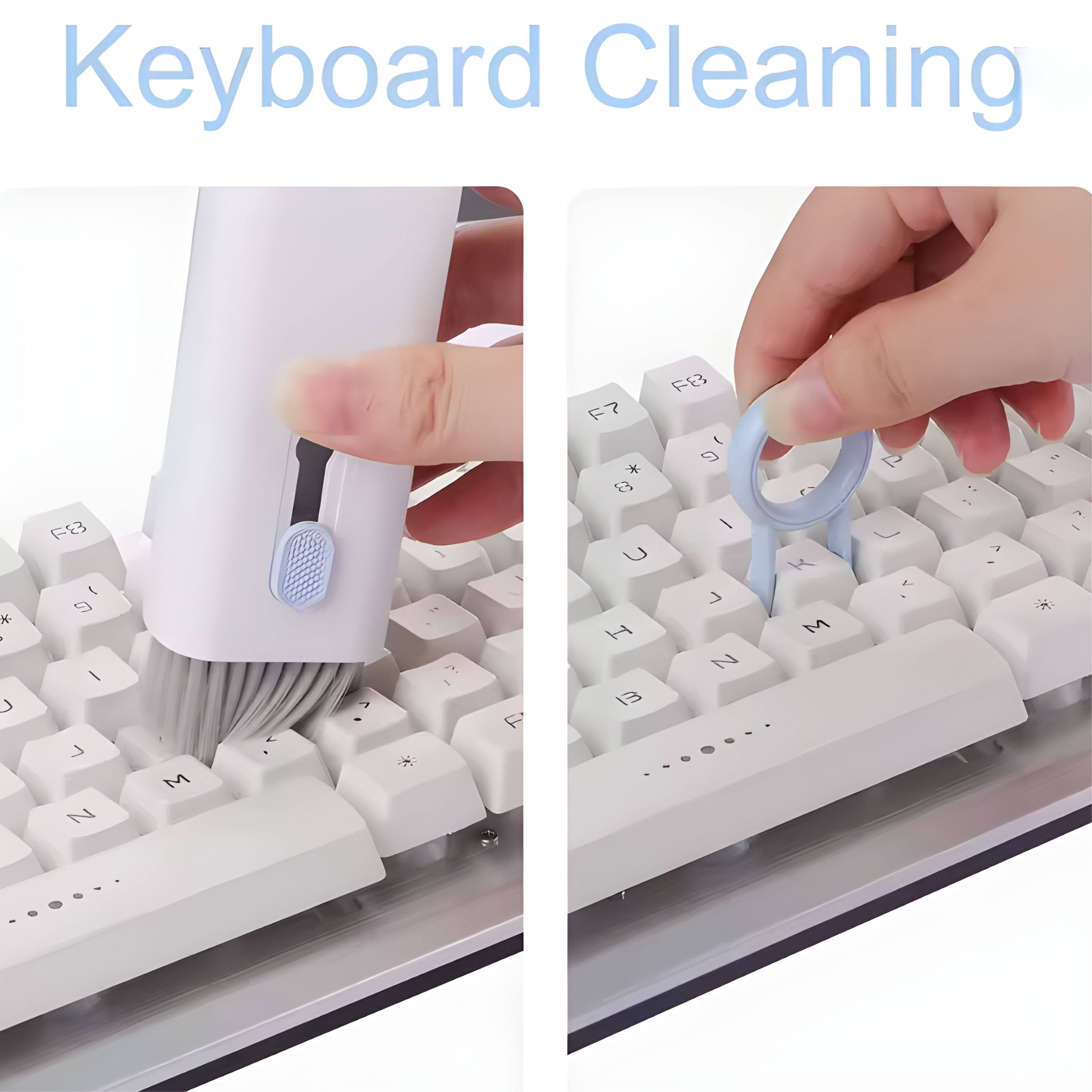 7-in-1 Keyboard & Electronics Cleaning Kit – Keycap Puller, Brush, Earbud Cleaning Pen for Laptop, PC, Headset