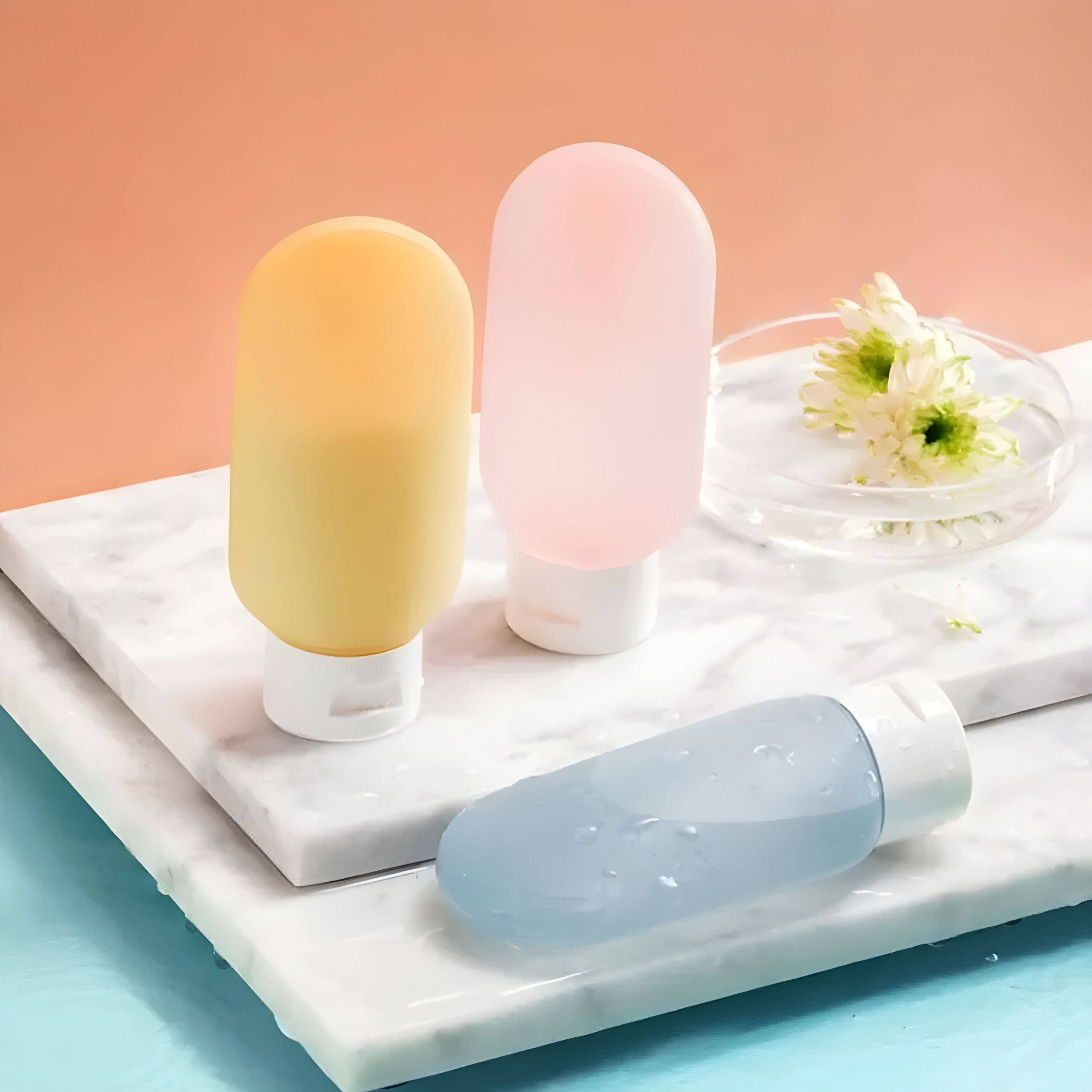 Soft Squeeze Reusable Travel Bottle 4 Pcs Set