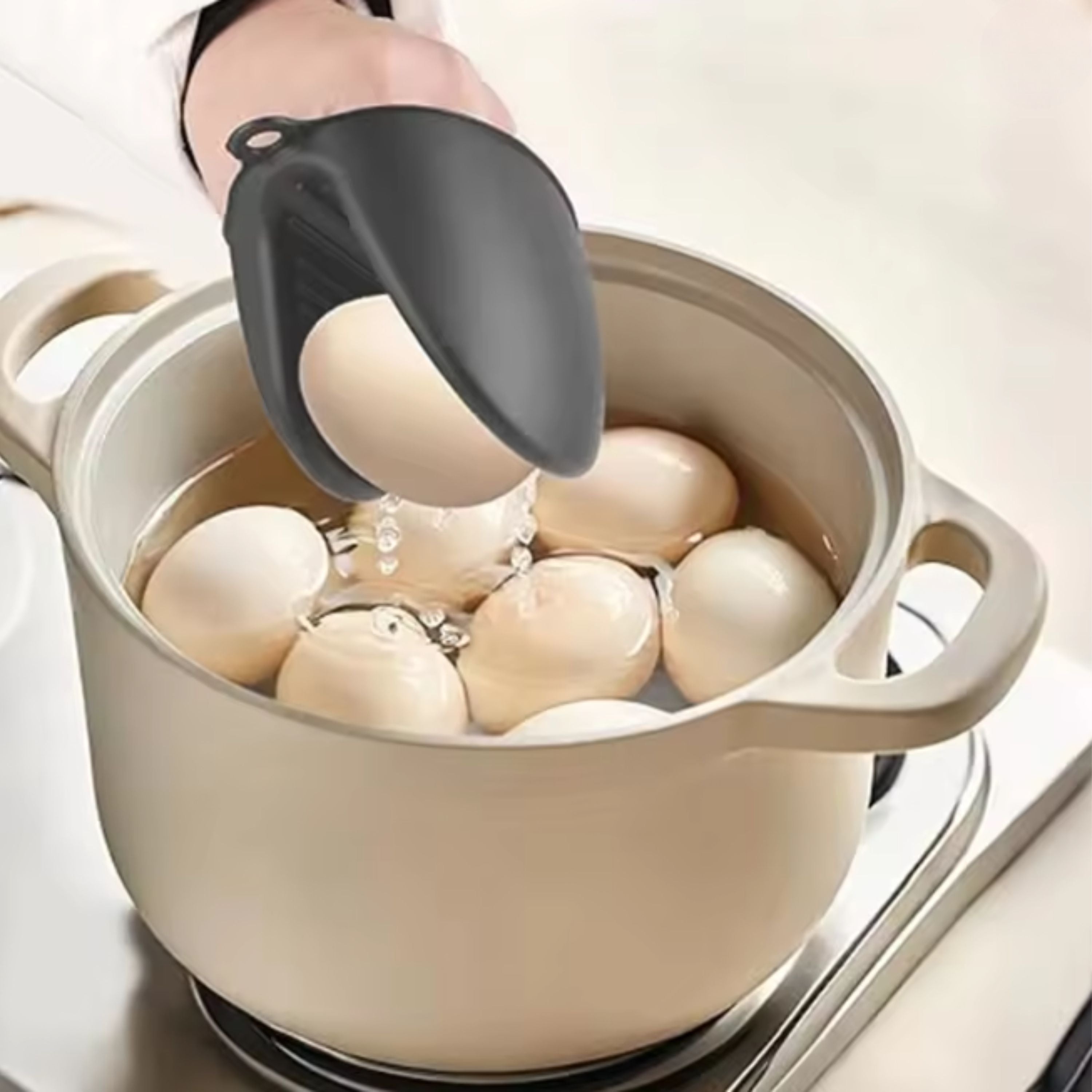 Silicone Oven Pinch Mitts – Heat-Resistant, Anti-Scalding, Non-Slip Grip, Pinch Design, Ideal for Cooking & Baking, Gray, 1 Set