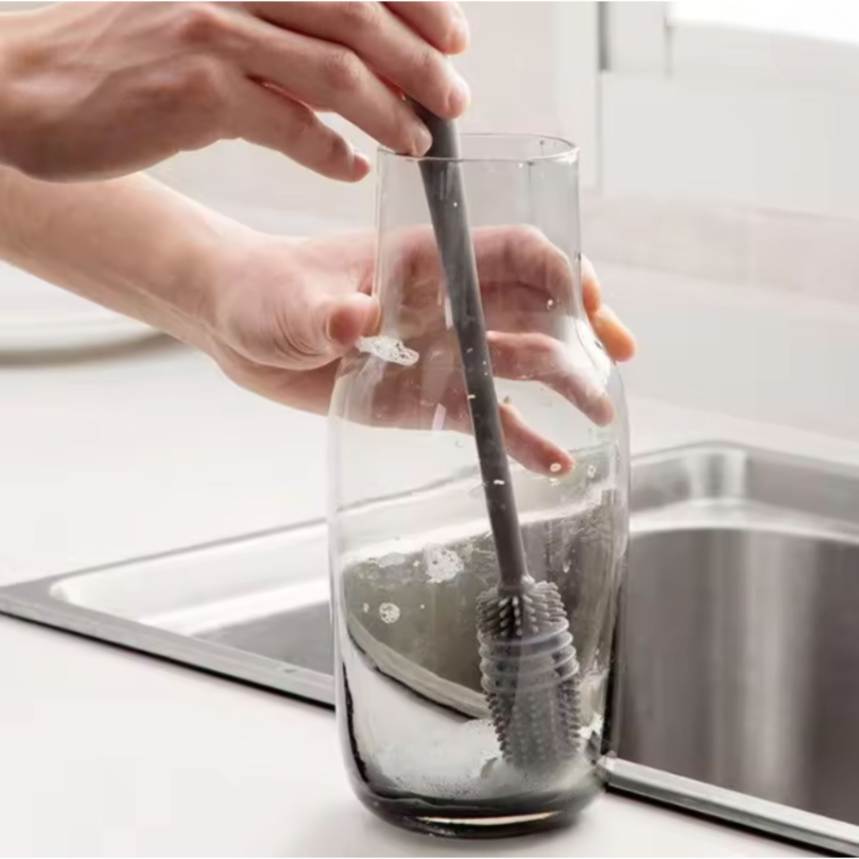 Silicon Bottle Brush - Multi-Purpose Cleaning for Baby Bottles, Flasks, and Water Bottles