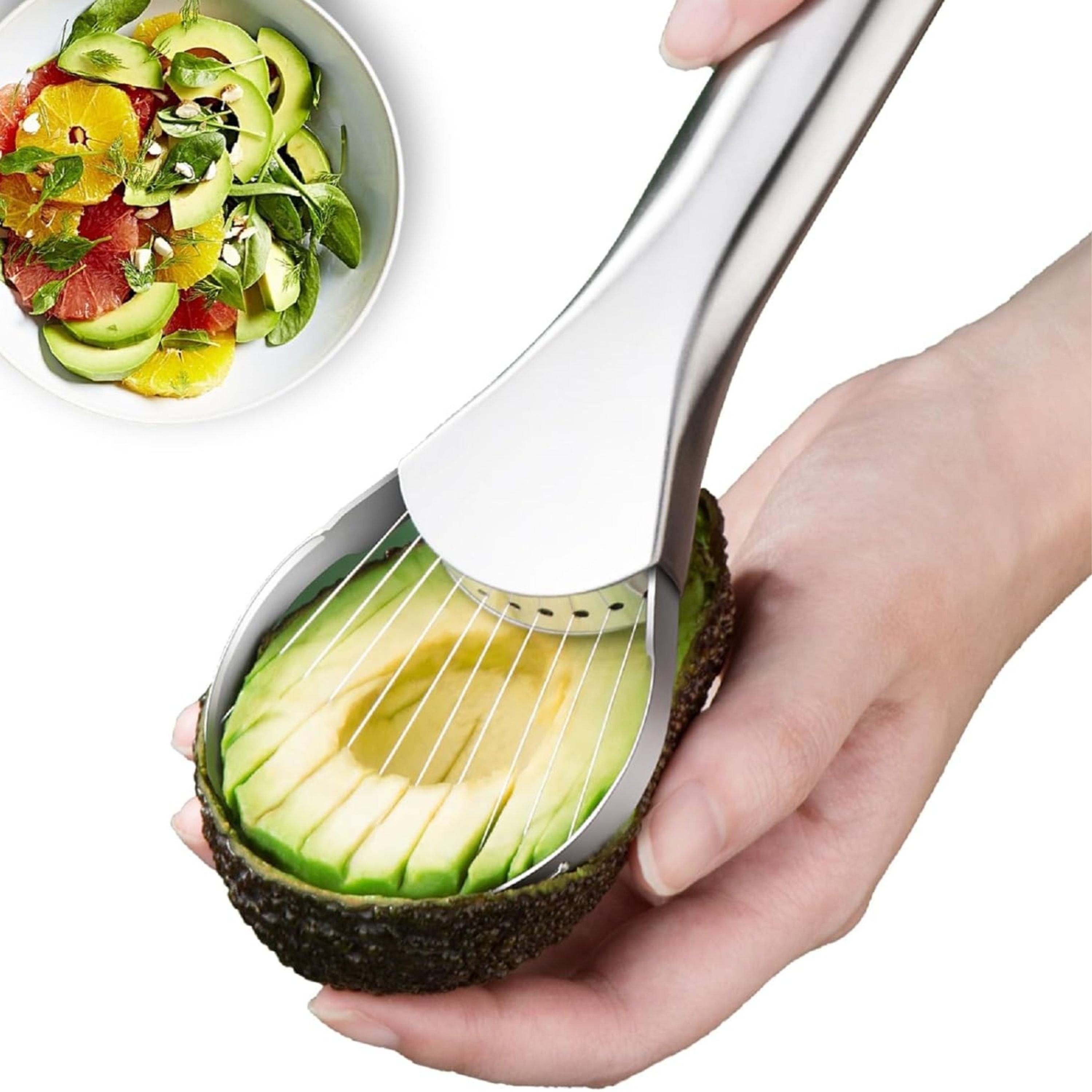 2-in-1 Stainless Steel Avocado Dragon Fruit Slicer and Pit Remover