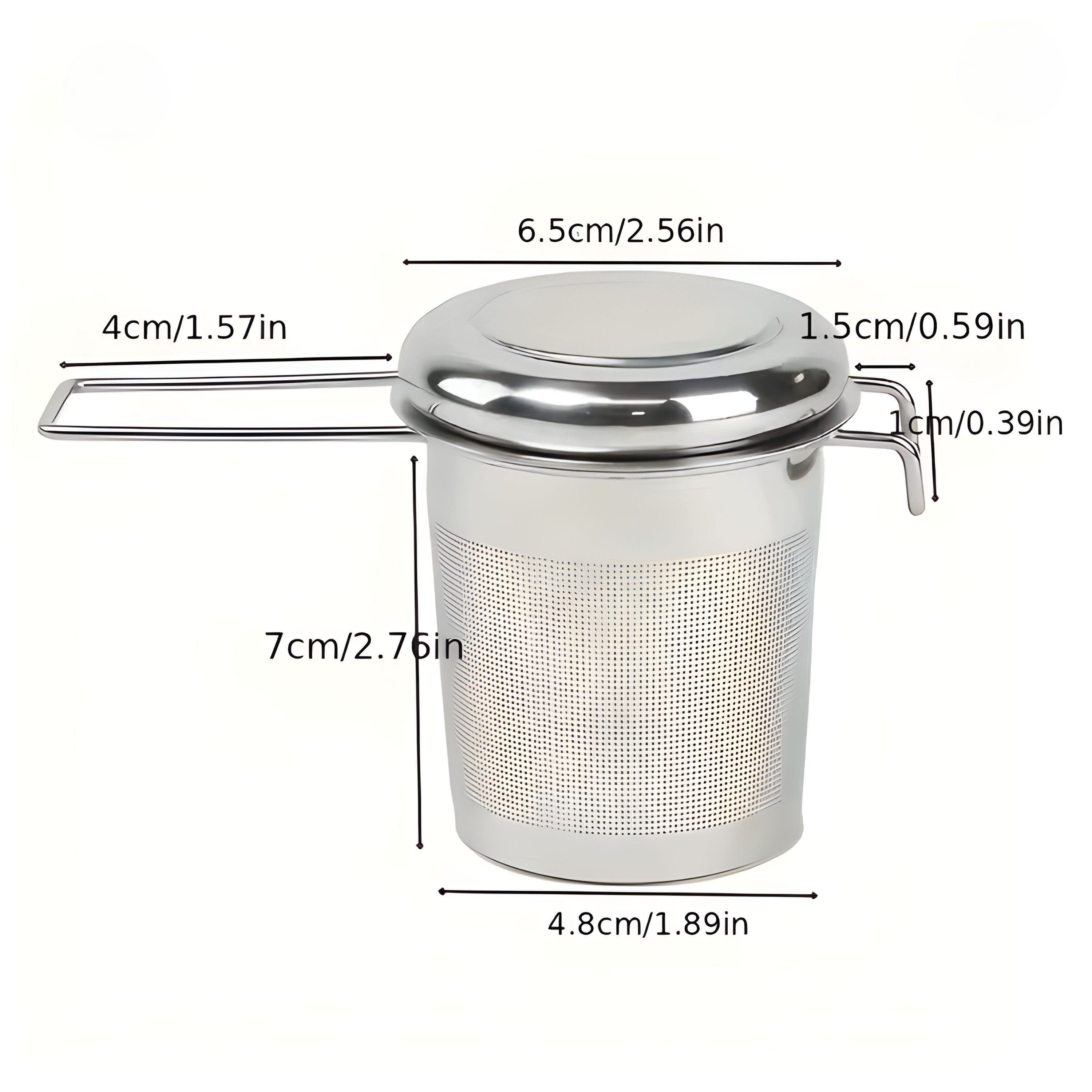 Stainless Steel Tea Filter Strainer with Extended Handle