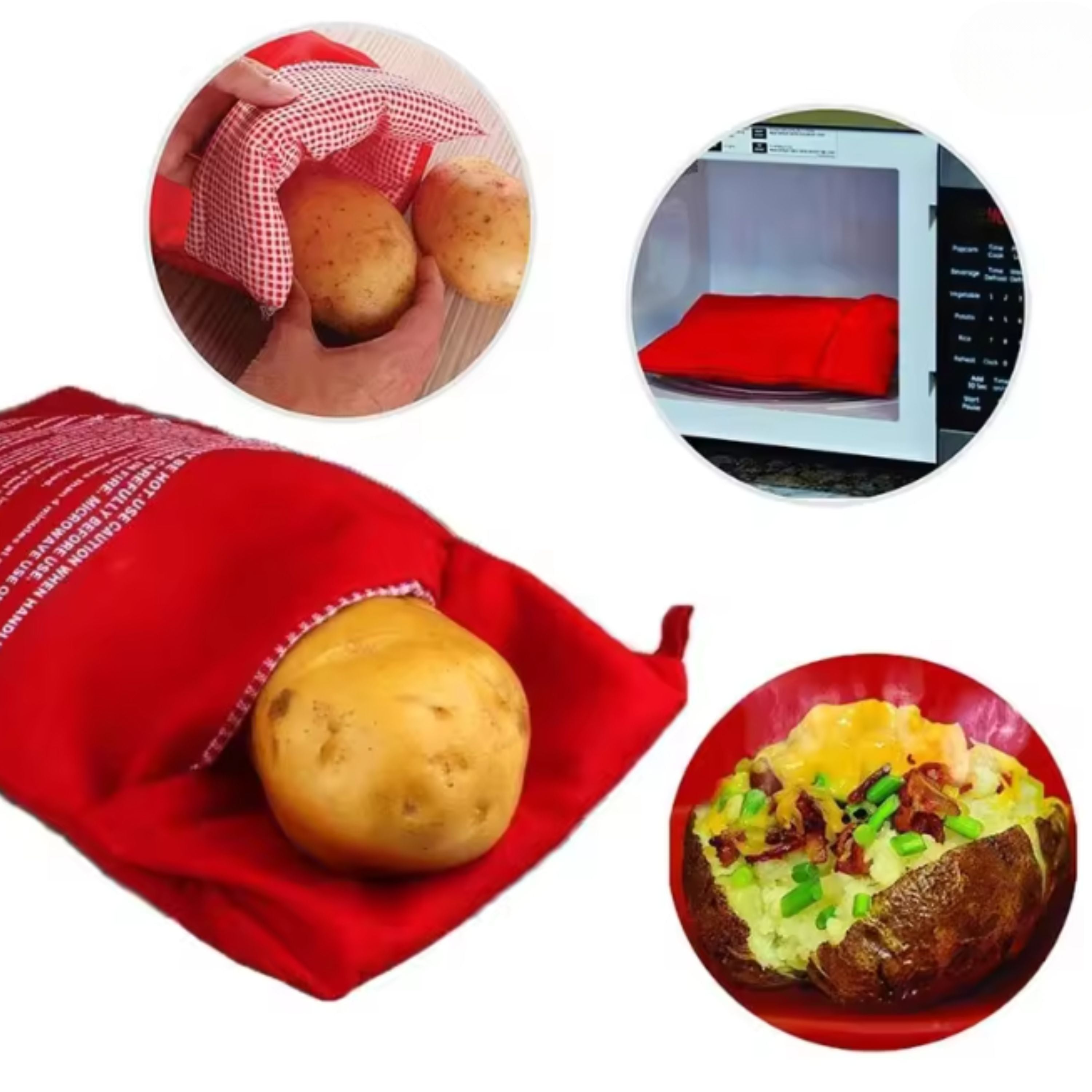 Microwave Reusable Potato Cooker Bag