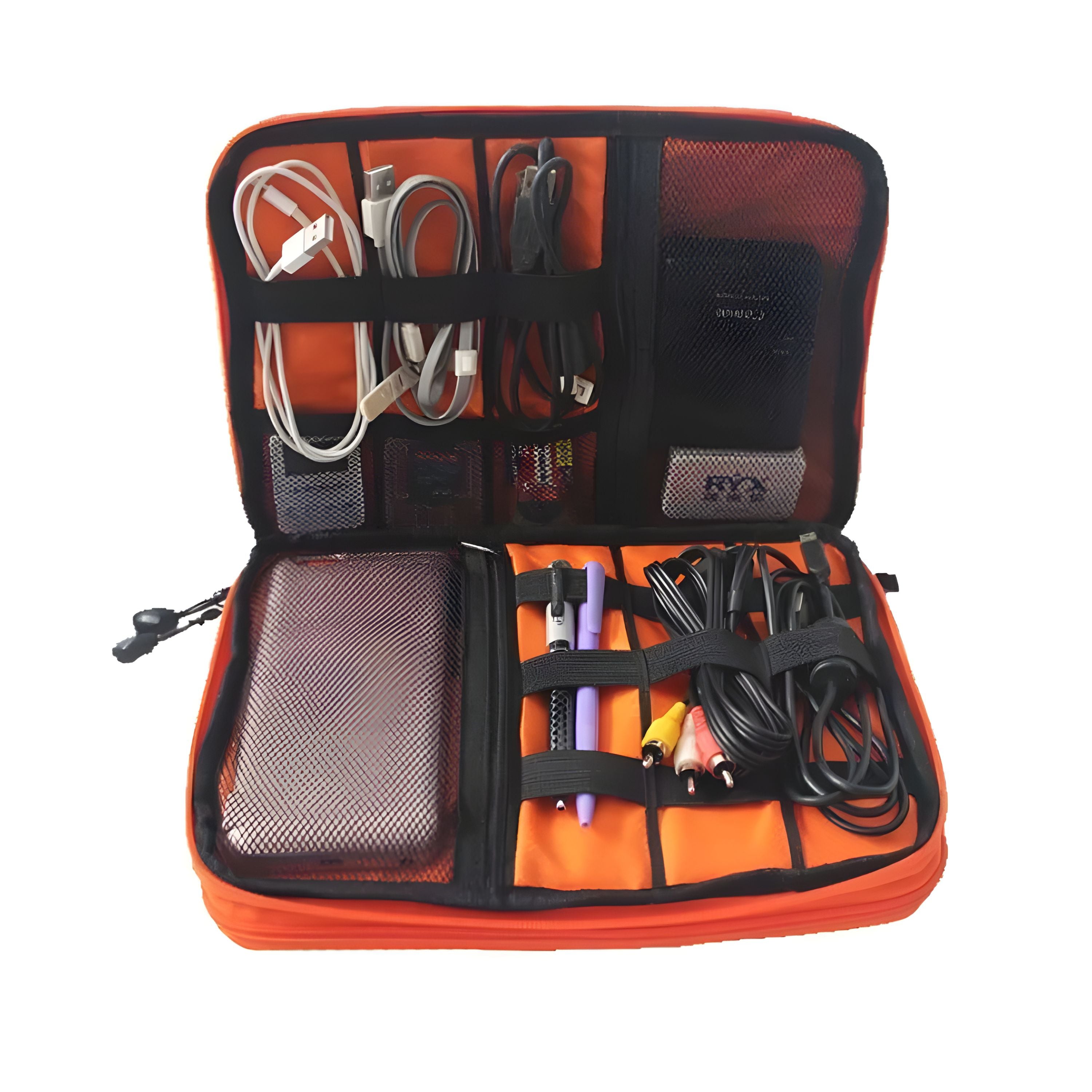 Kitcheniva Portable Double Layers Digital Bag Electronics Organizer
