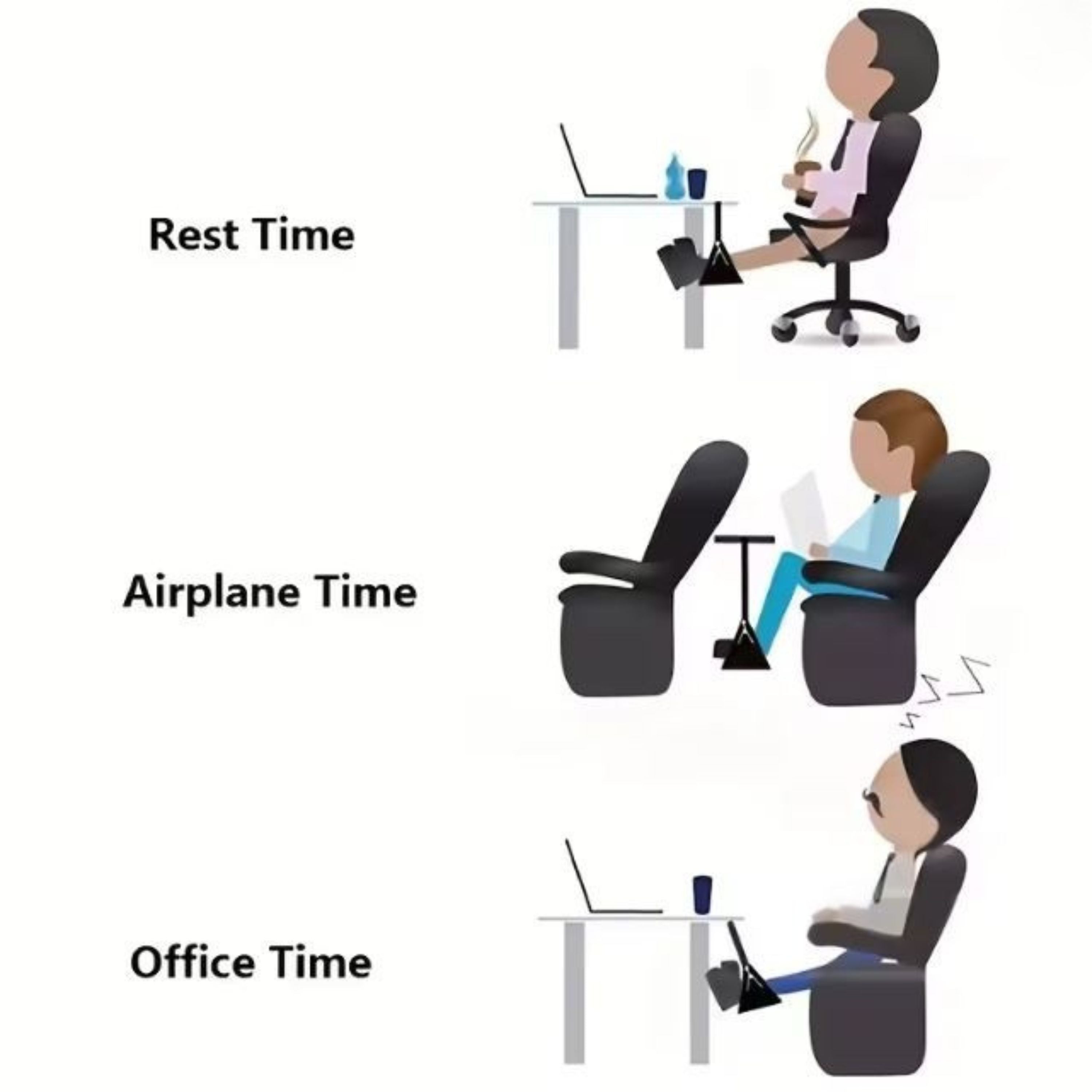 Portable Hammock Footrest for Airplanes and Desks