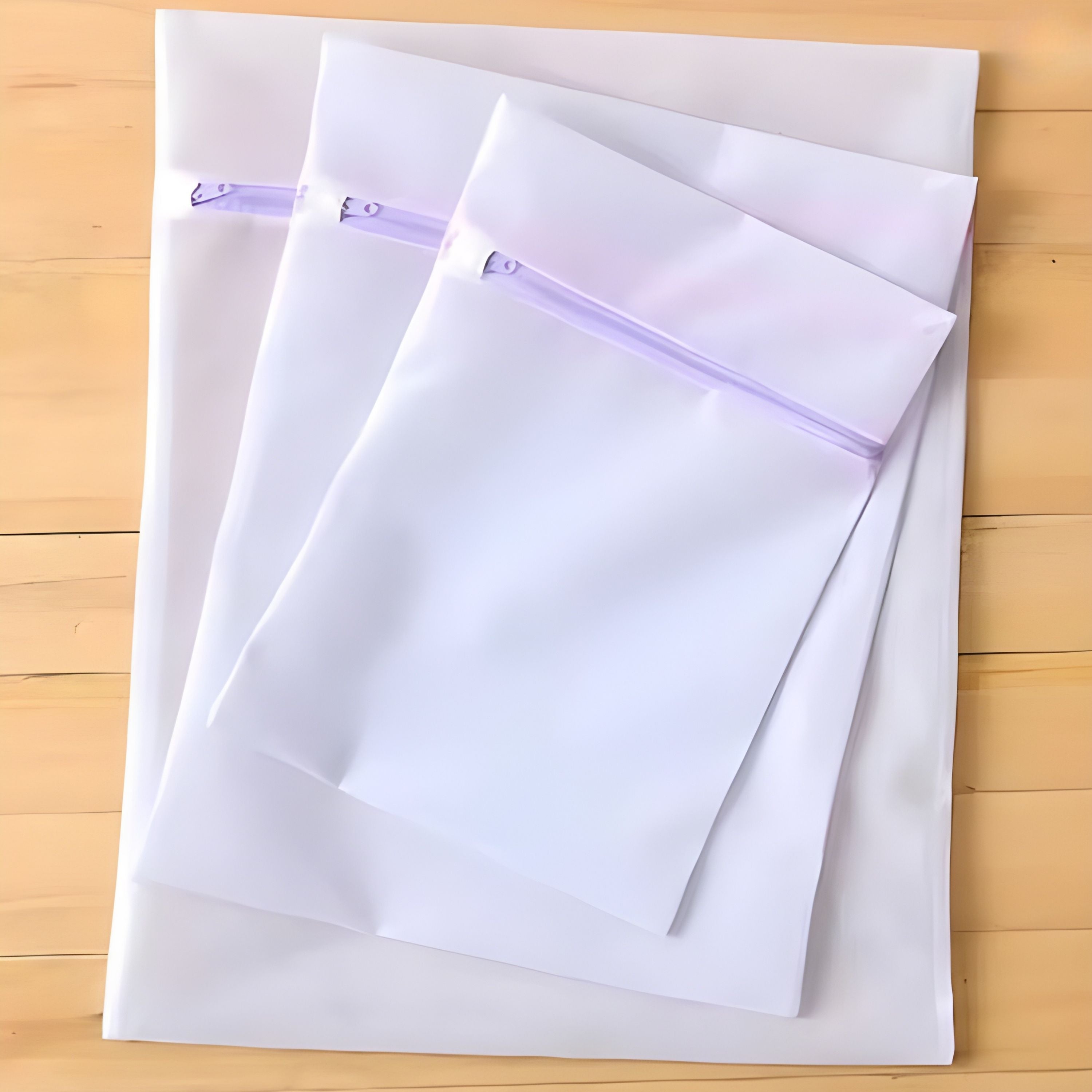 Kitcheniva Purple Laundry Mesh Bags - 3 Pack (Small, Medium, Large) Reusable Washing Bags for Clothes, Delicates, Shoes