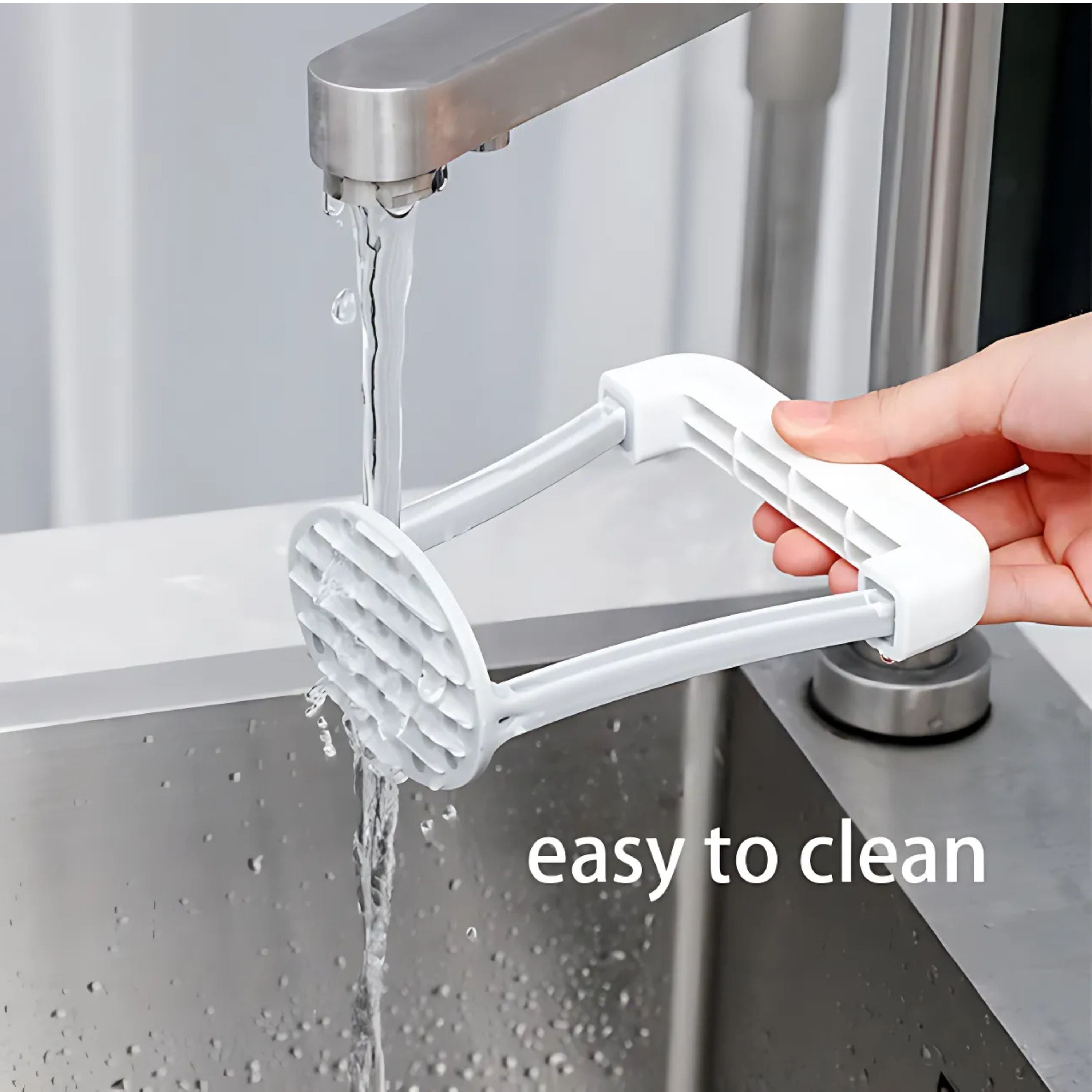 Kitcheniva Plastic Potato Masher - For Mashing Potatoes & More