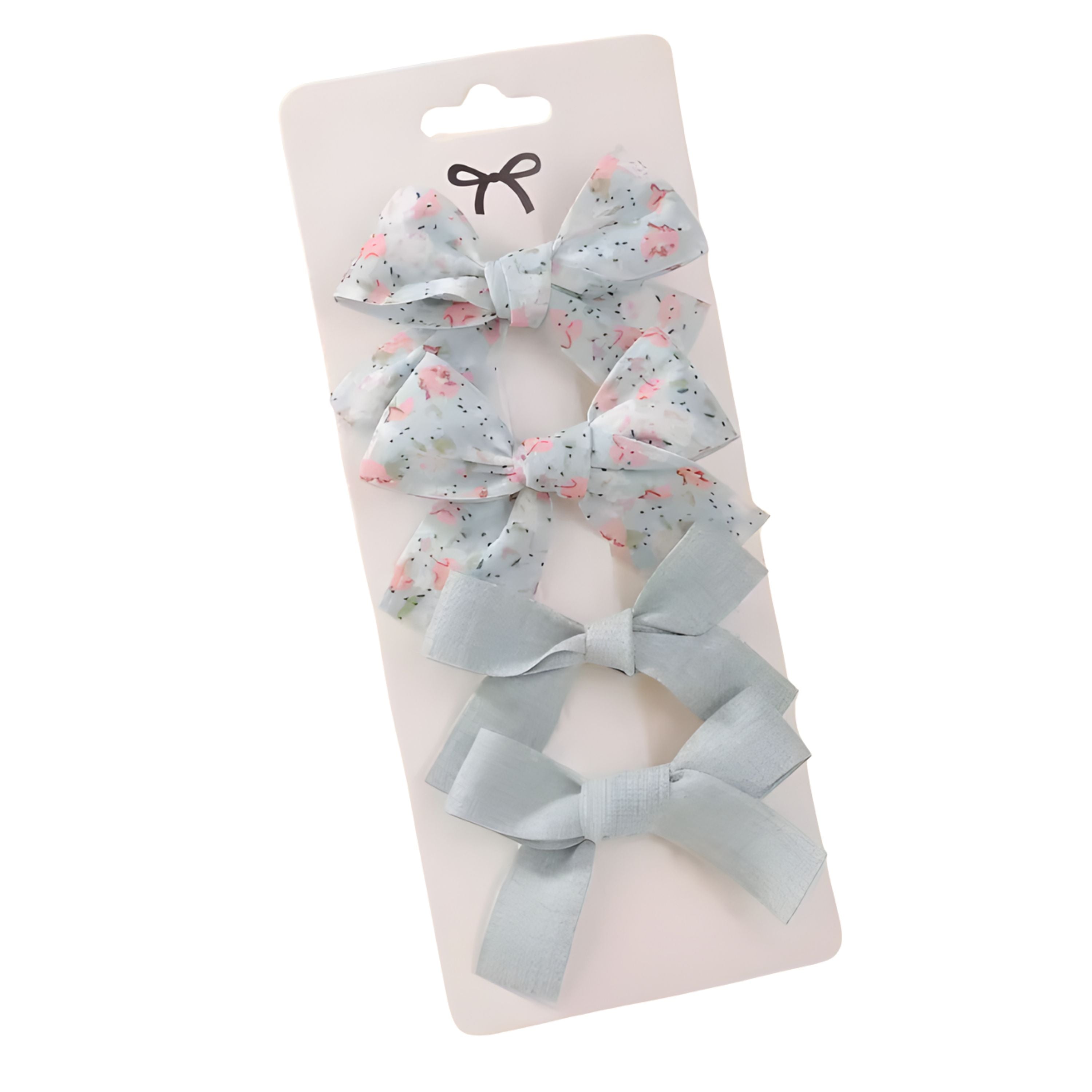 Kitcheniva Children's Bow Hair Clips 4 Pcs - Pastel Green