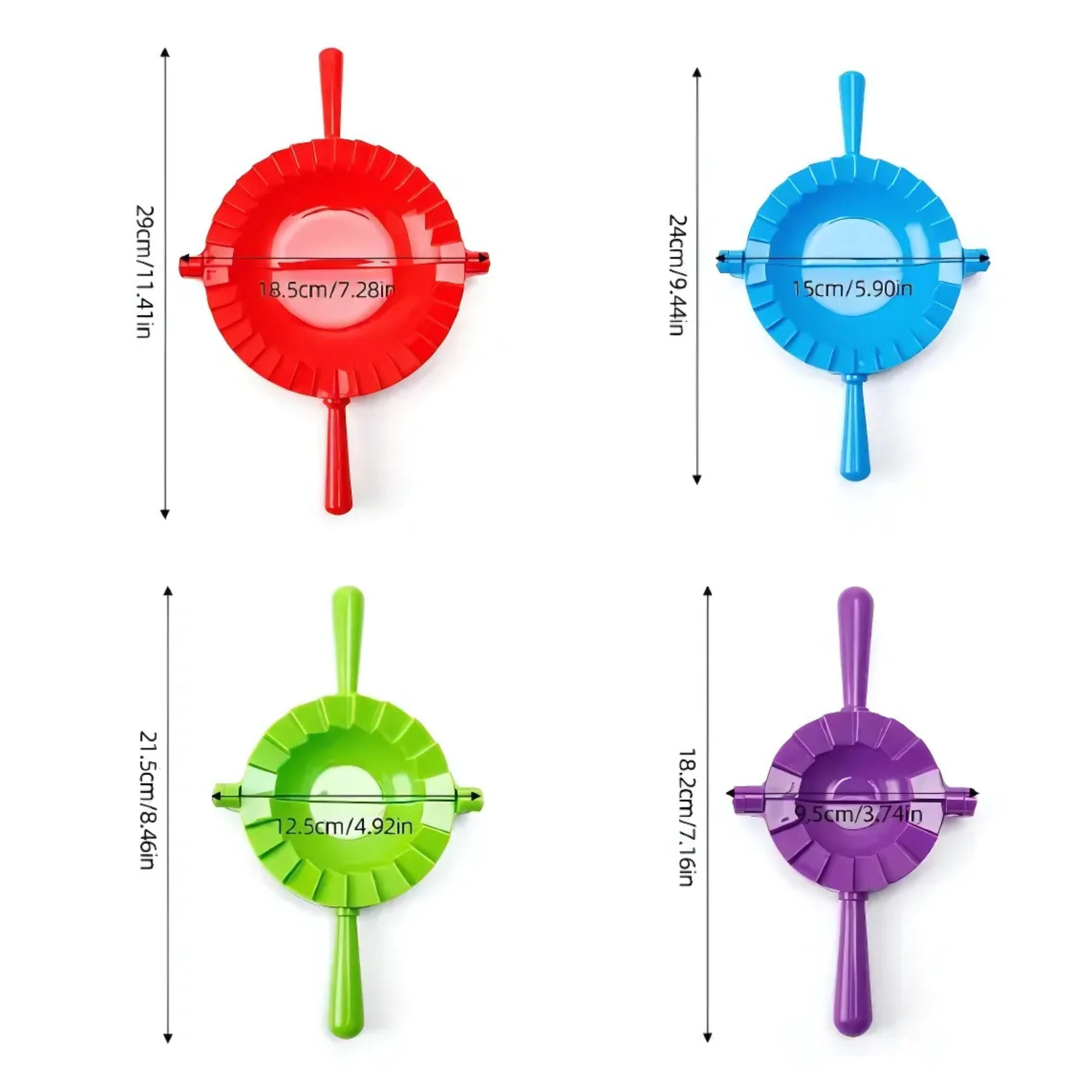 Kitcheniva Plastic Dumpling Maker Set 4 Pcs