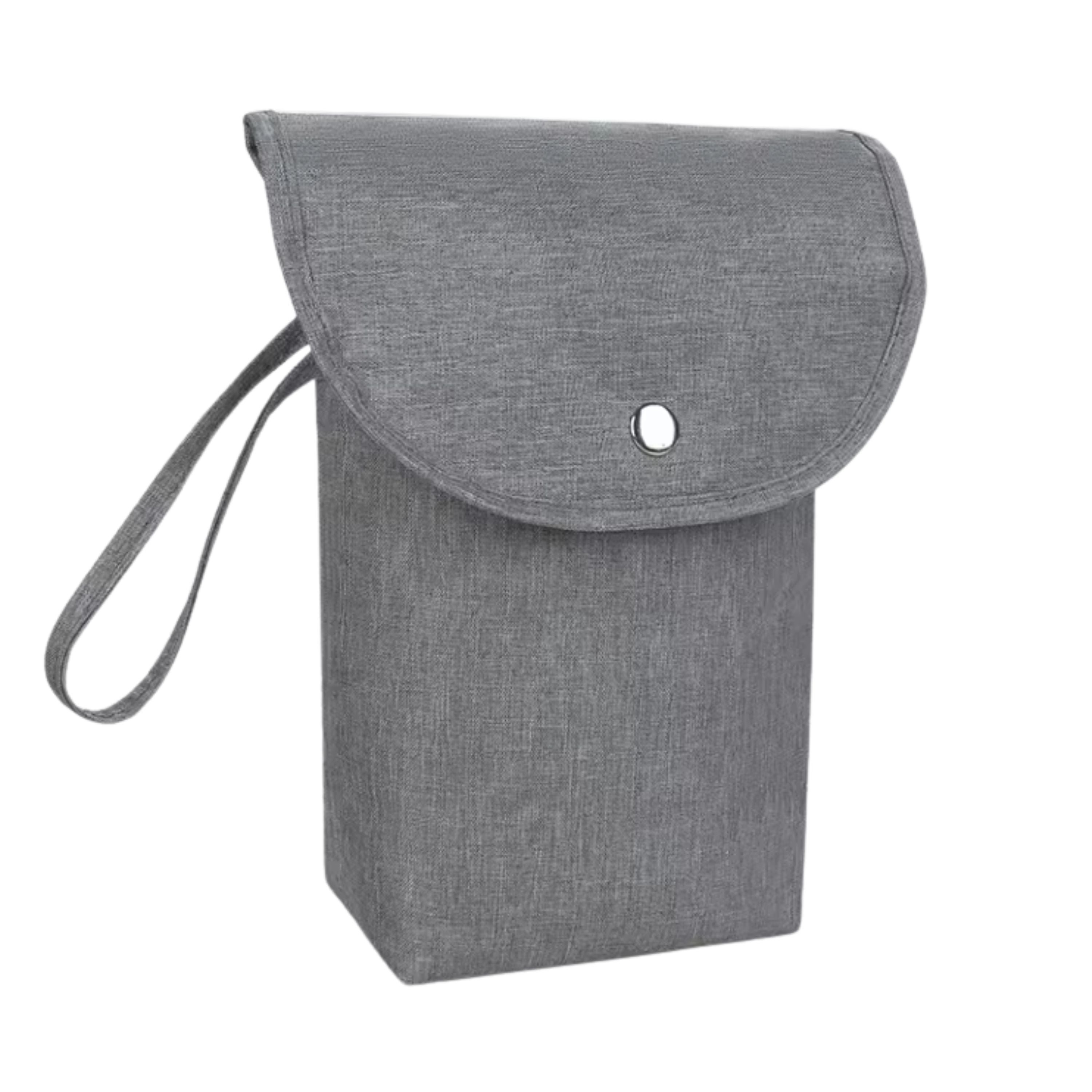 Kitcheniva Small Waterproof Baby Diaper Storage Bag, Gray