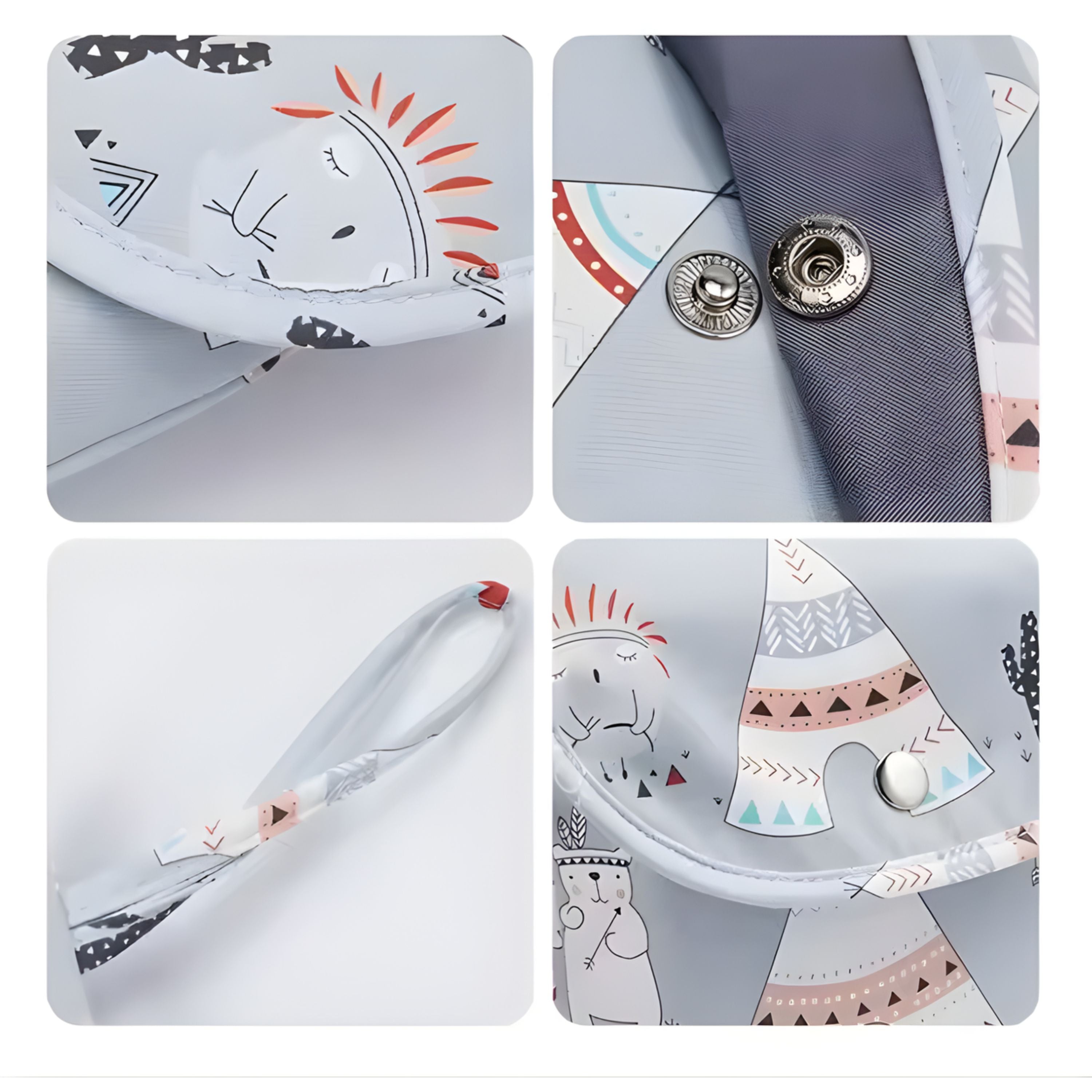 Kitcheniva Small Waterproof Baby Diaper Storage Bag, Cartoon Design