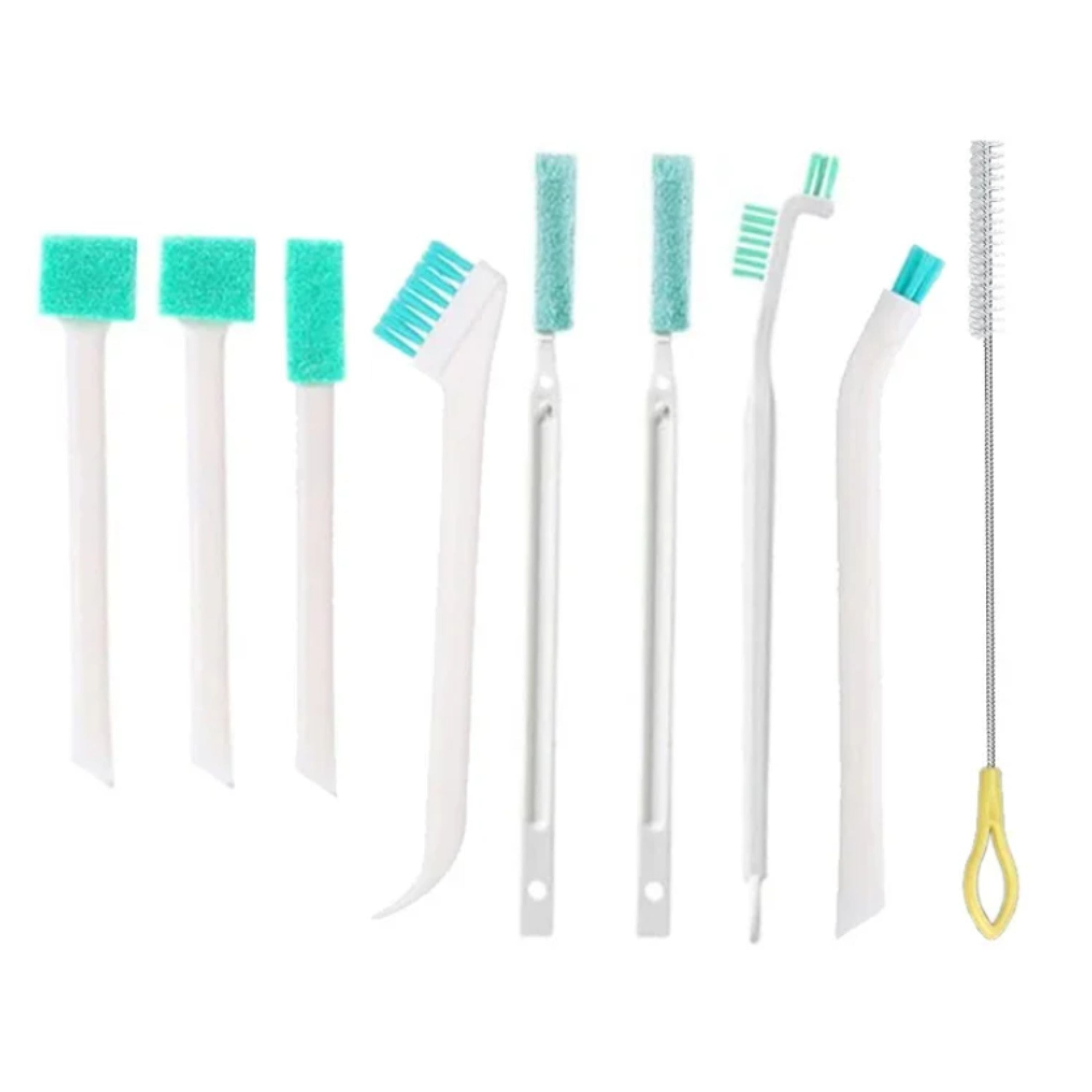 Kitcheniva Household Cleaning Brush Set 9 Pcs - For Bottle, Window & Crevice