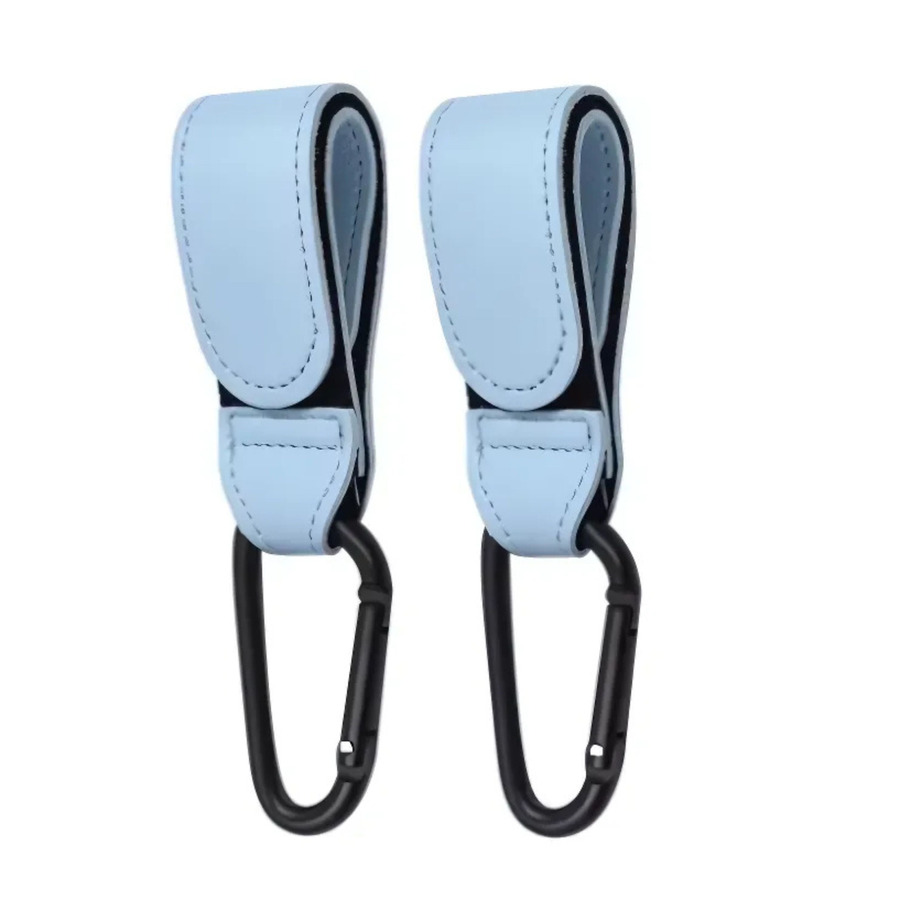 Kitcheniva PU Leather Stroller Hook for Bags Blue 2 Pcs
