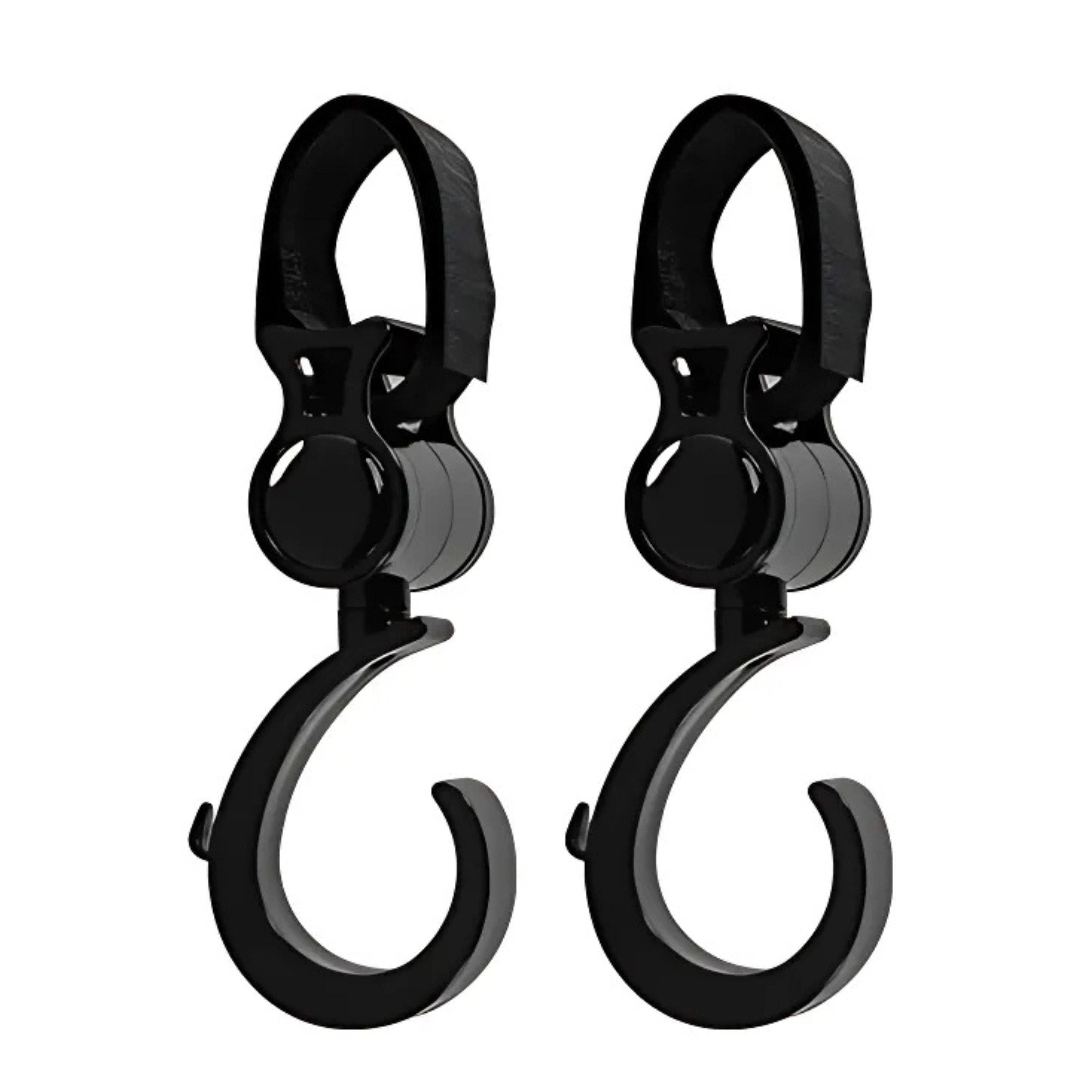 Kitcheniva Multi-purpose Stroller Hook for Diaper Bag Black 2 Pcs