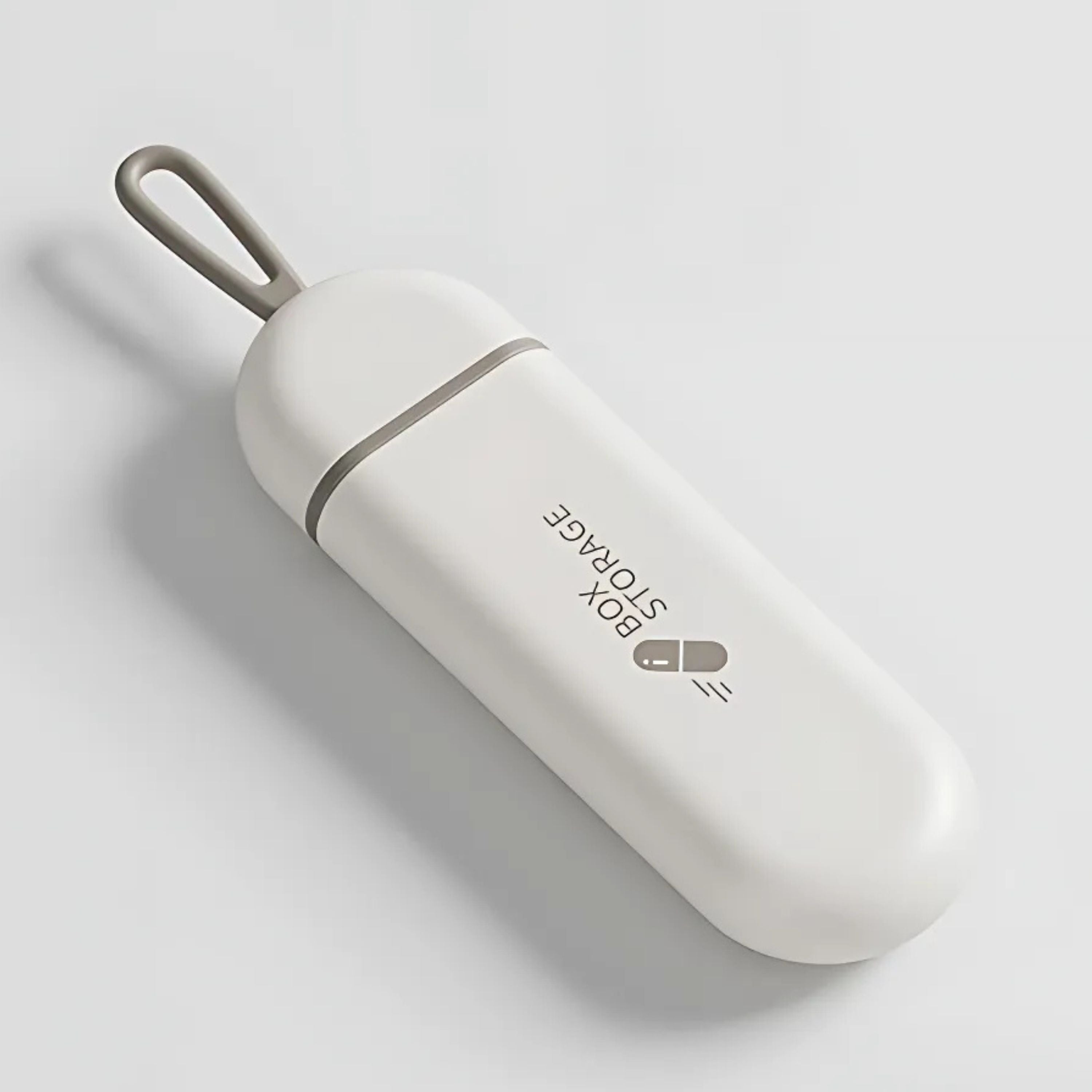 Kitcheniva Portable Small Pill Box 3 Compartments - For Medication and Vitamins, White