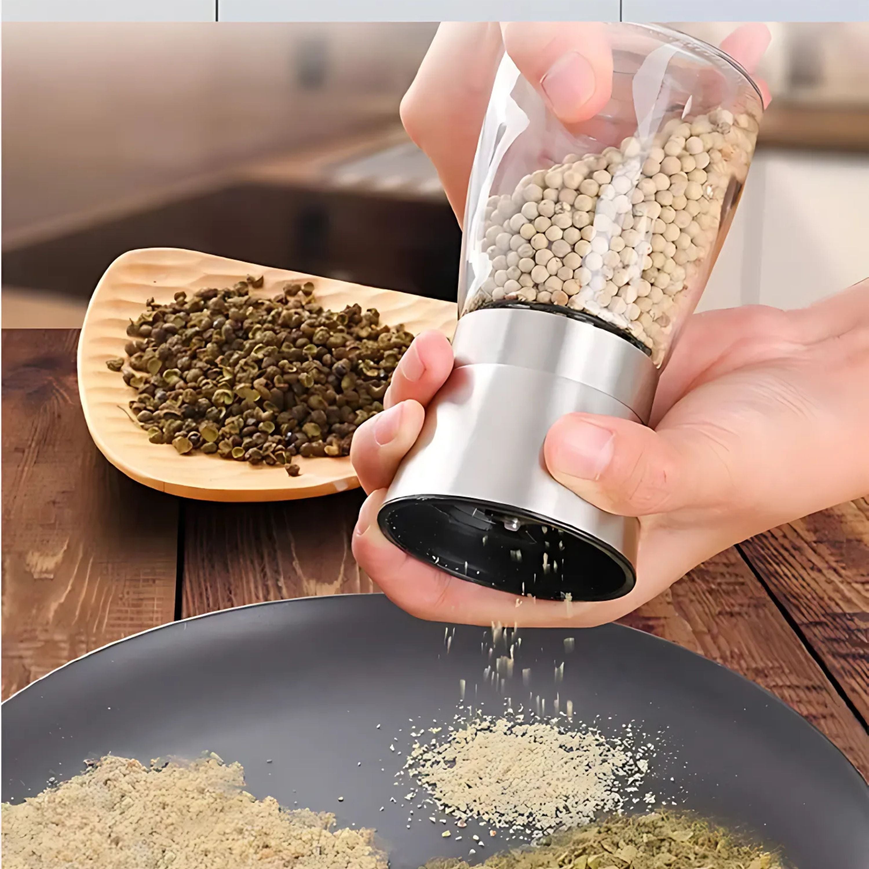 Kitcheniva Short Salt and Pepper Grinder 2 Pcs