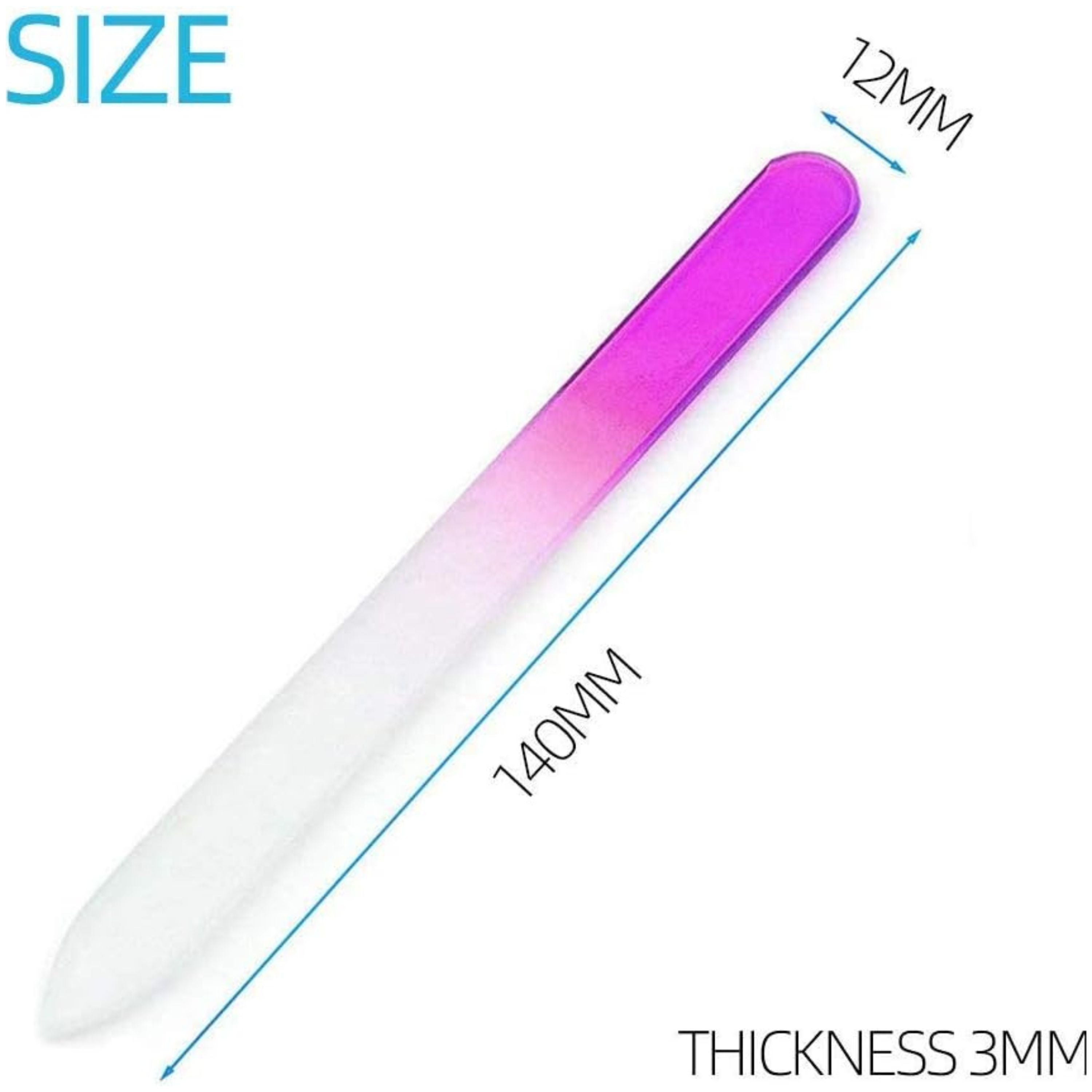 Kitcheniva Double-Sided Glass Nail File Set 6 Pcs