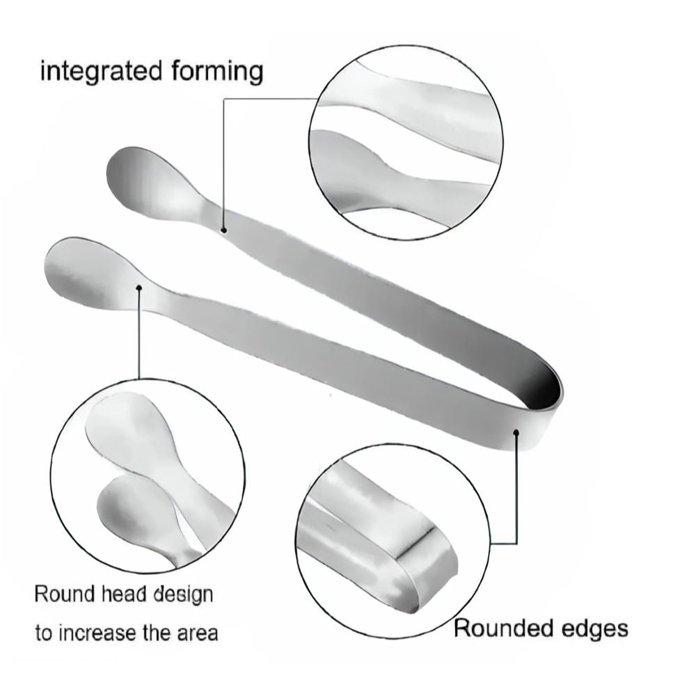 Kitcheniva Stainless Steel Mini Tongs 6 Pcs
