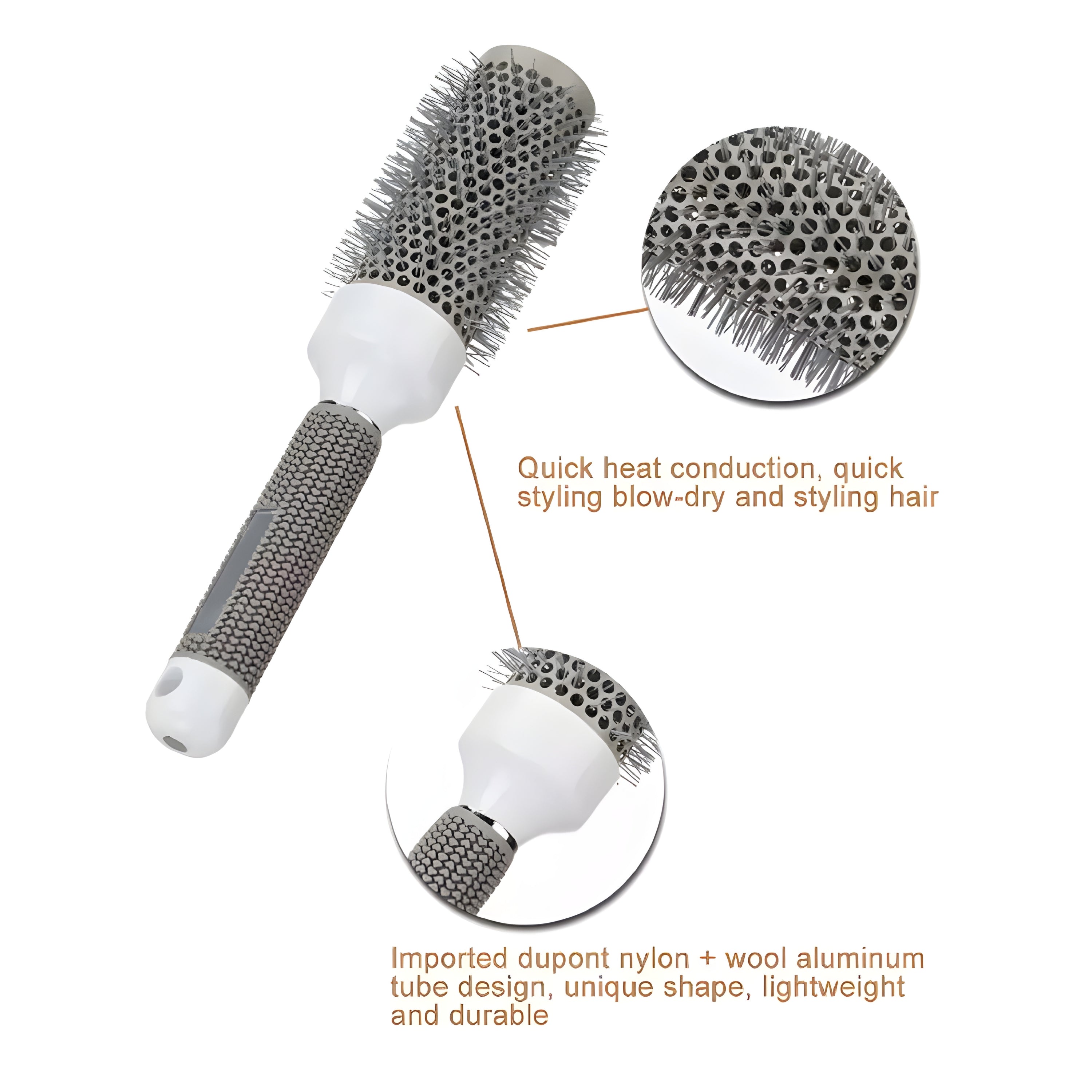 Kitcheniva Ionic Ceramic Round Brush Hair Styling & Curling