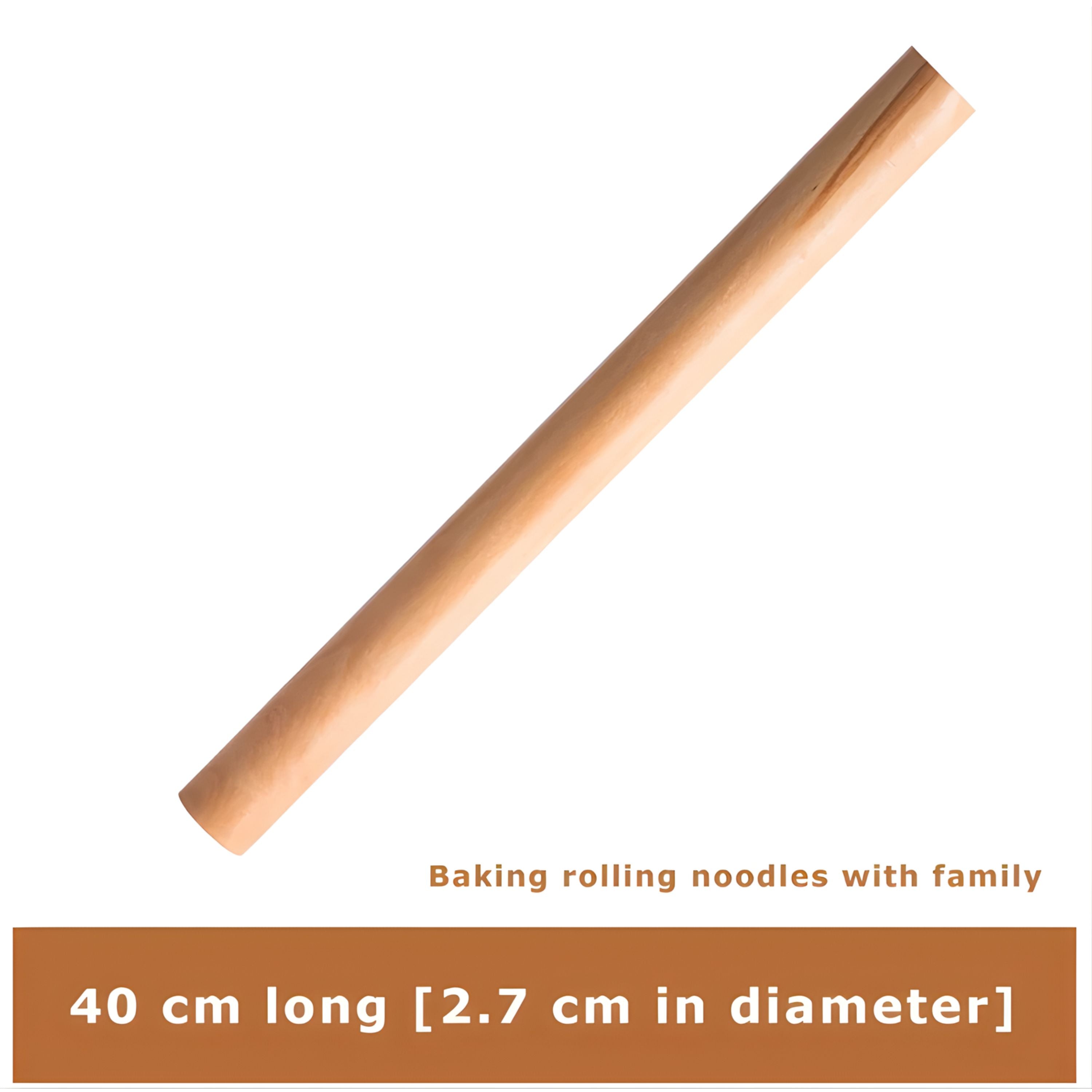 Kitcheniva 15.75" Beech Wood Rolling Pin