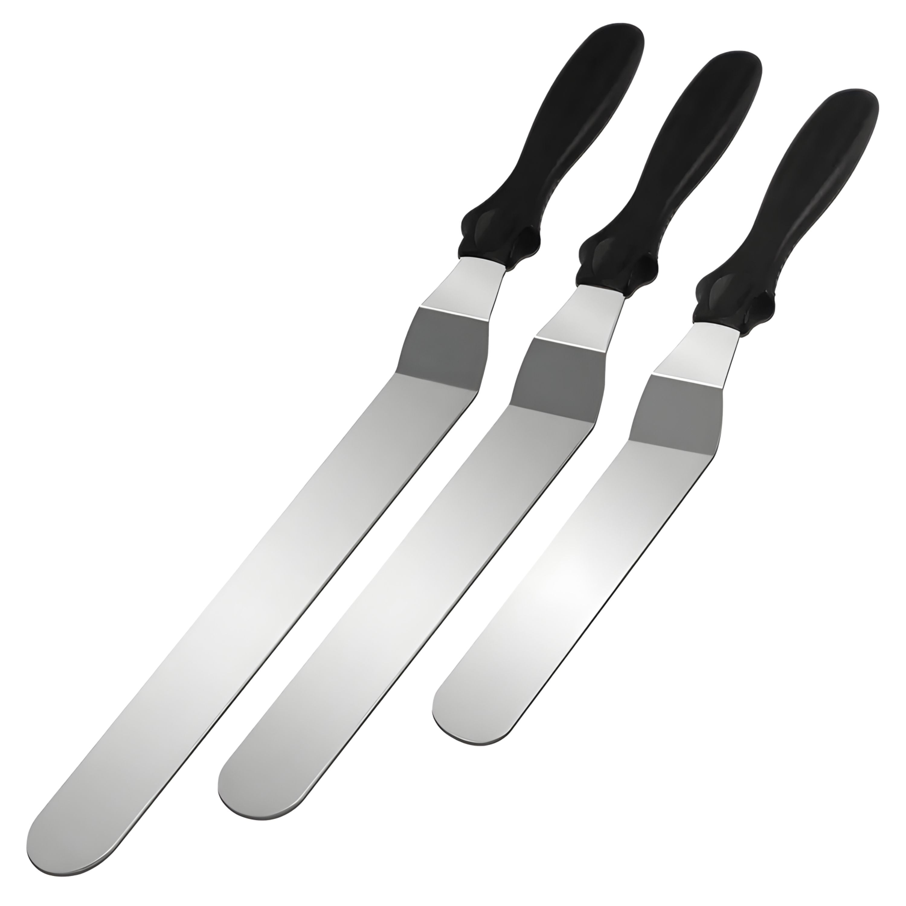 Kitcheniva 3 Pcs Stainless Steel Icing Spatula - Cake Smoothing Knife Set