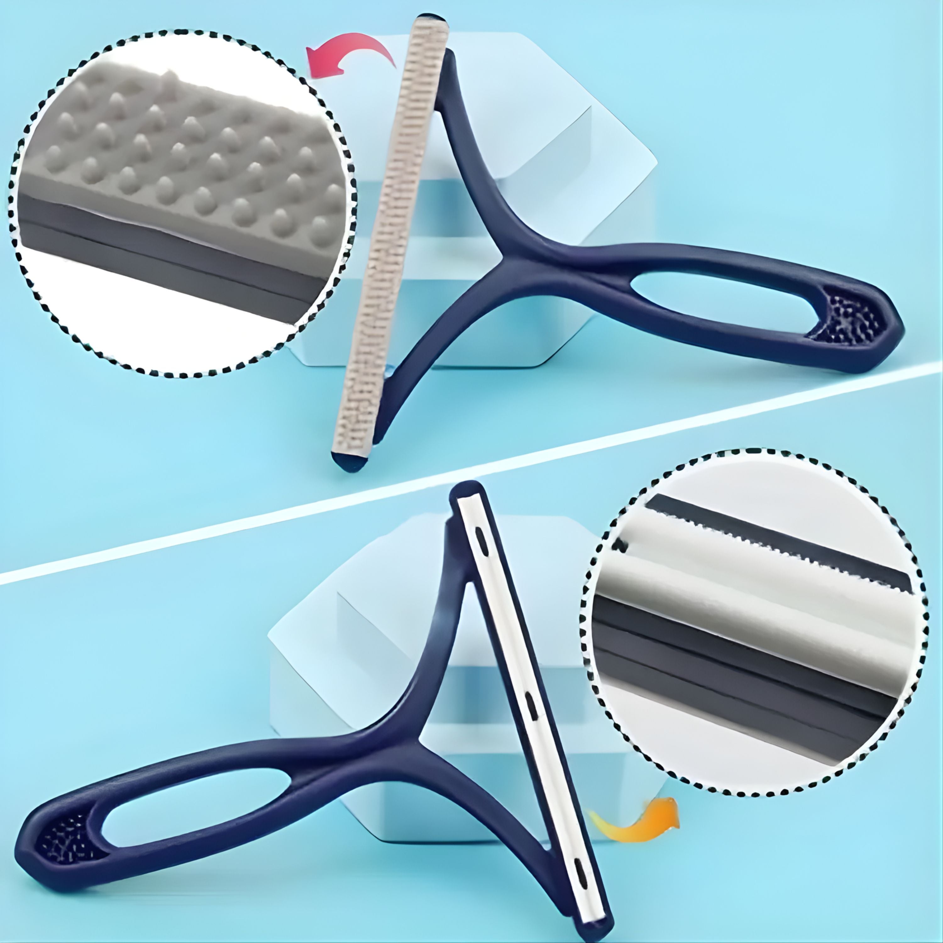 Kitcheniva Pet Hair Remover Set 3 Pcs - For Clothing, Car, Furniture & Carpet